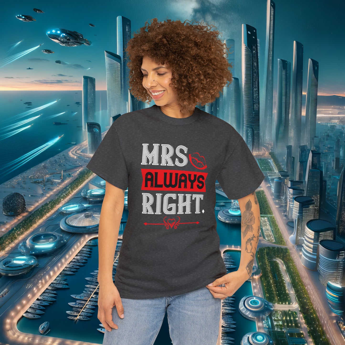 Mrs Always Right Unisex Cotton Tee