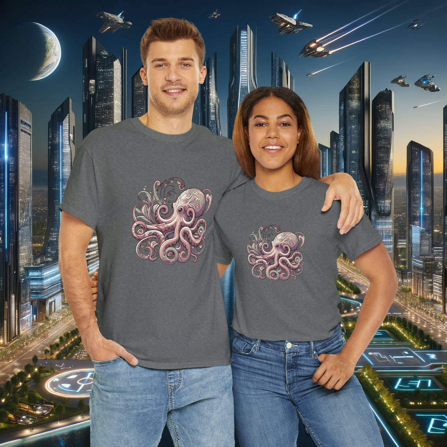 Tentacle Twist Unisex Cotton Tee