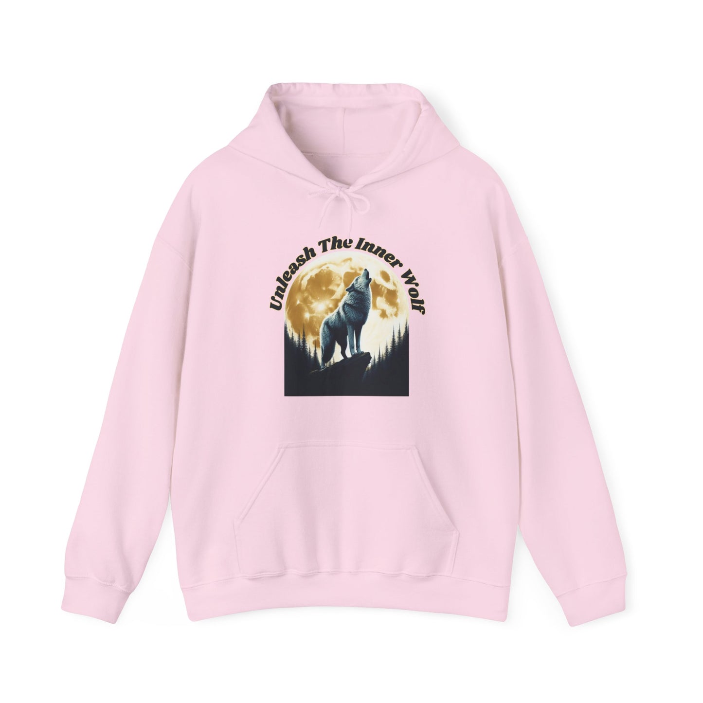 Unleash The Inner Wolf Unisex Hooded Sweatshirt