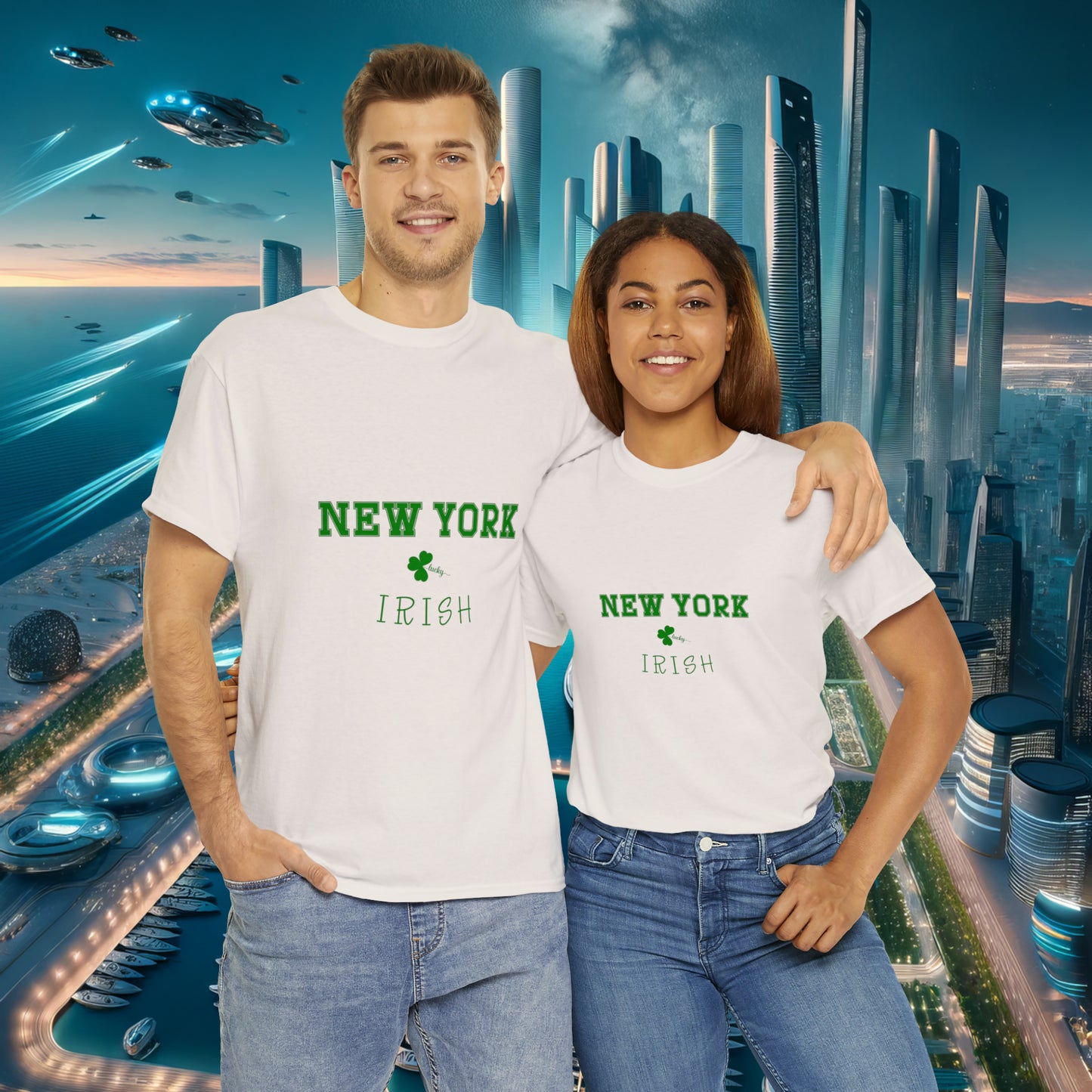 New York Irish Unisex Cotton Tee | St. Patrick's Day