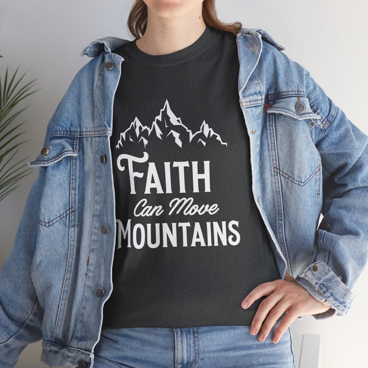 Faith Can Move Mountains Unisex Cotton Tee