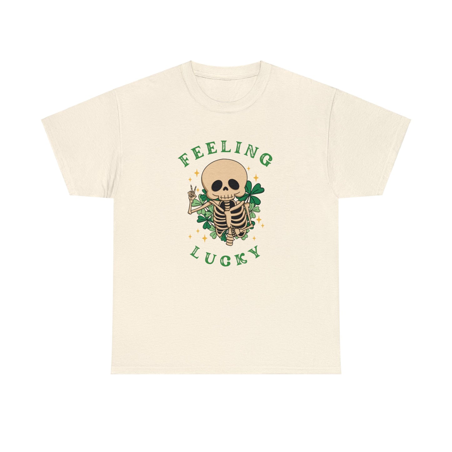 Felling Lucky St Patrick's Day Unisex Cotton Tee