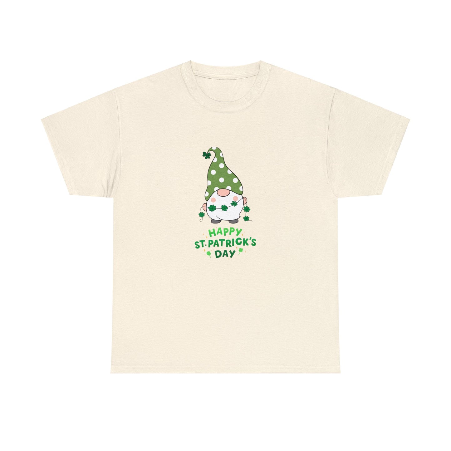 St Patrick's Day Gnome Unisex Cotton Tee