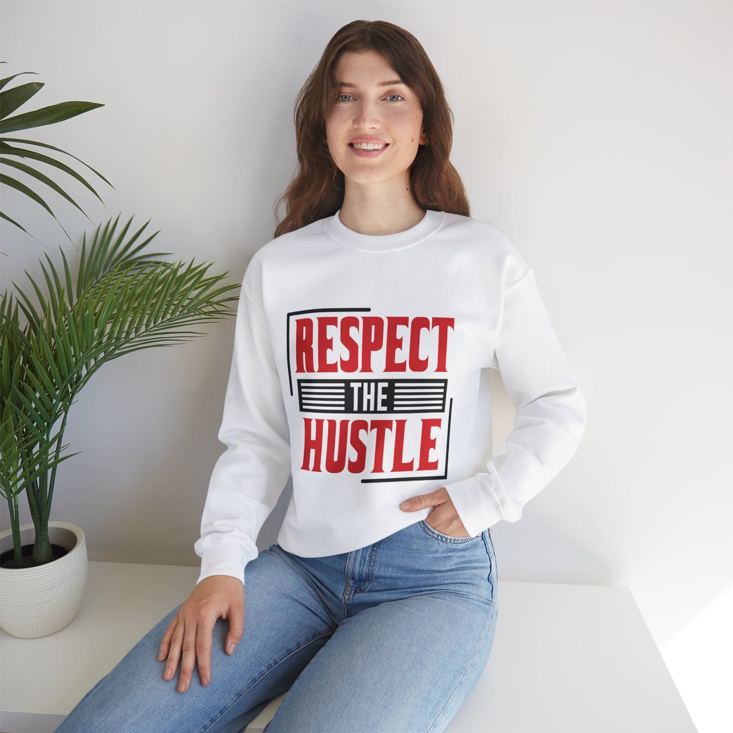 Respect The Hustle Unisex Crewneck Sweatshirt