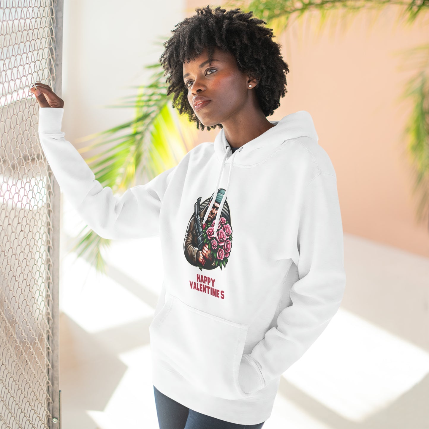 Romantic Thug Three-Panel Fleece Hoodie