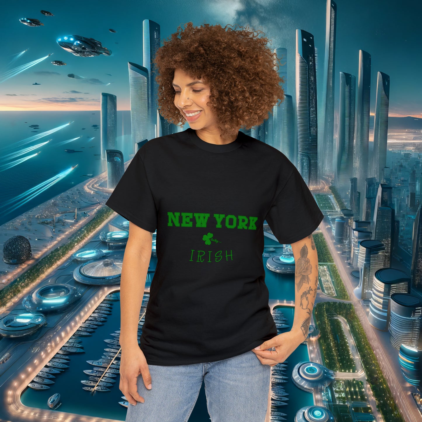 New York Irish Unisex Cotton Tee | St. Patrick's Day