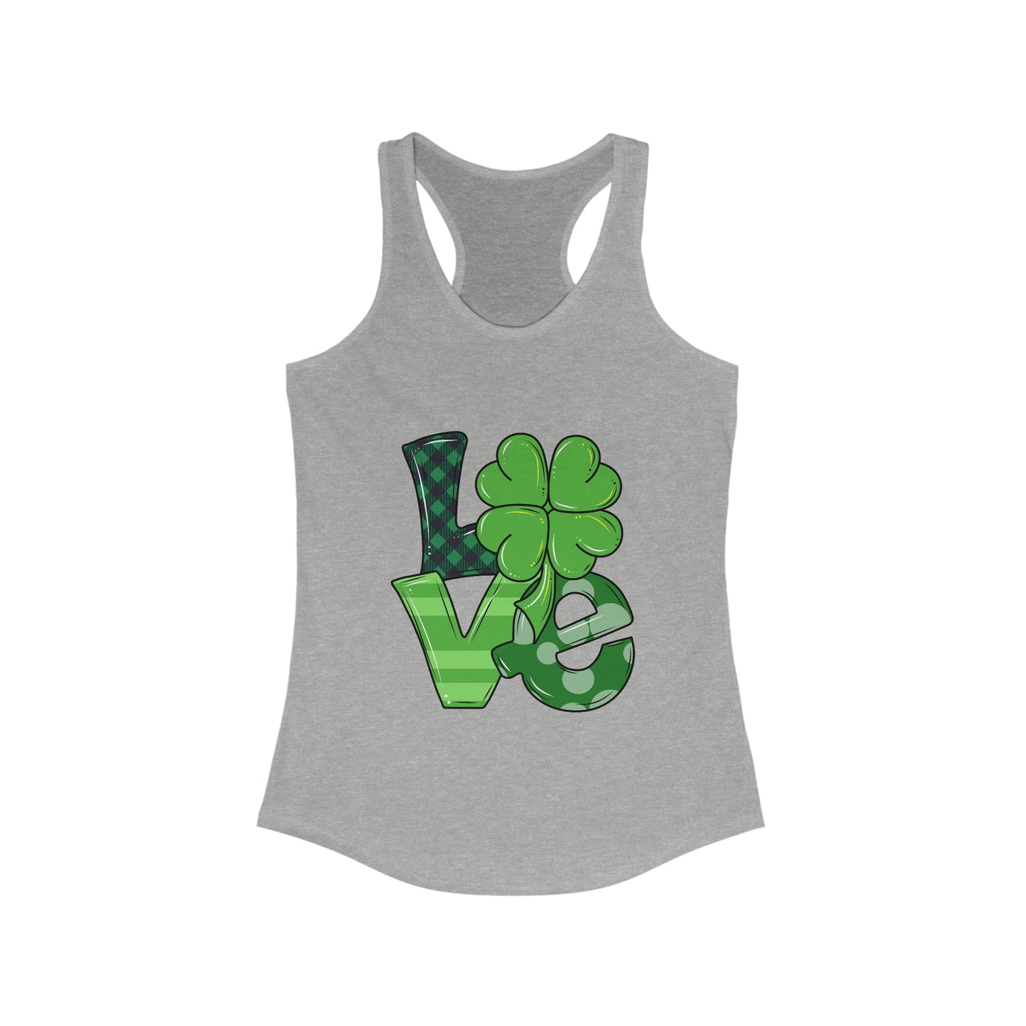 Love Women's Ideal Racerback Tank | St Patrick's Day