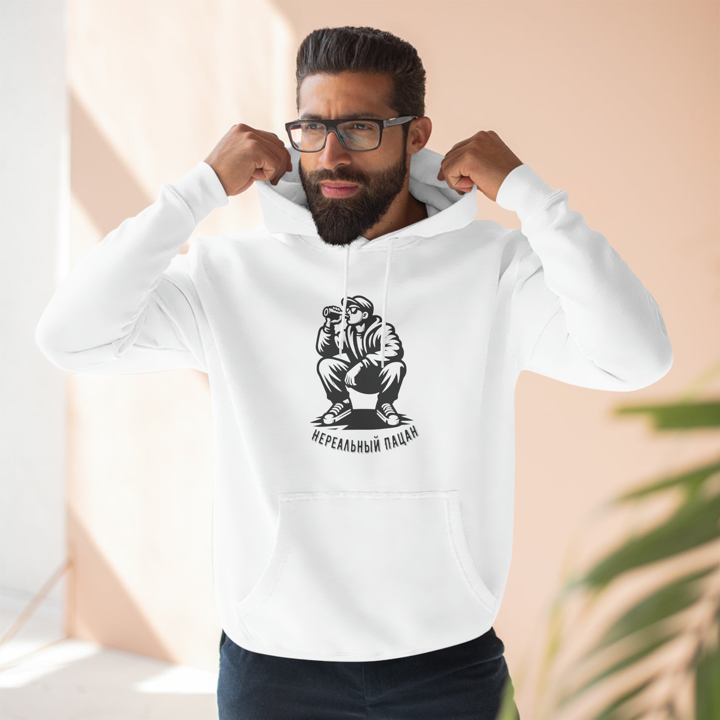 UnReal Thug / Нереальный Пацан Three-Panel Fleece Hoodie