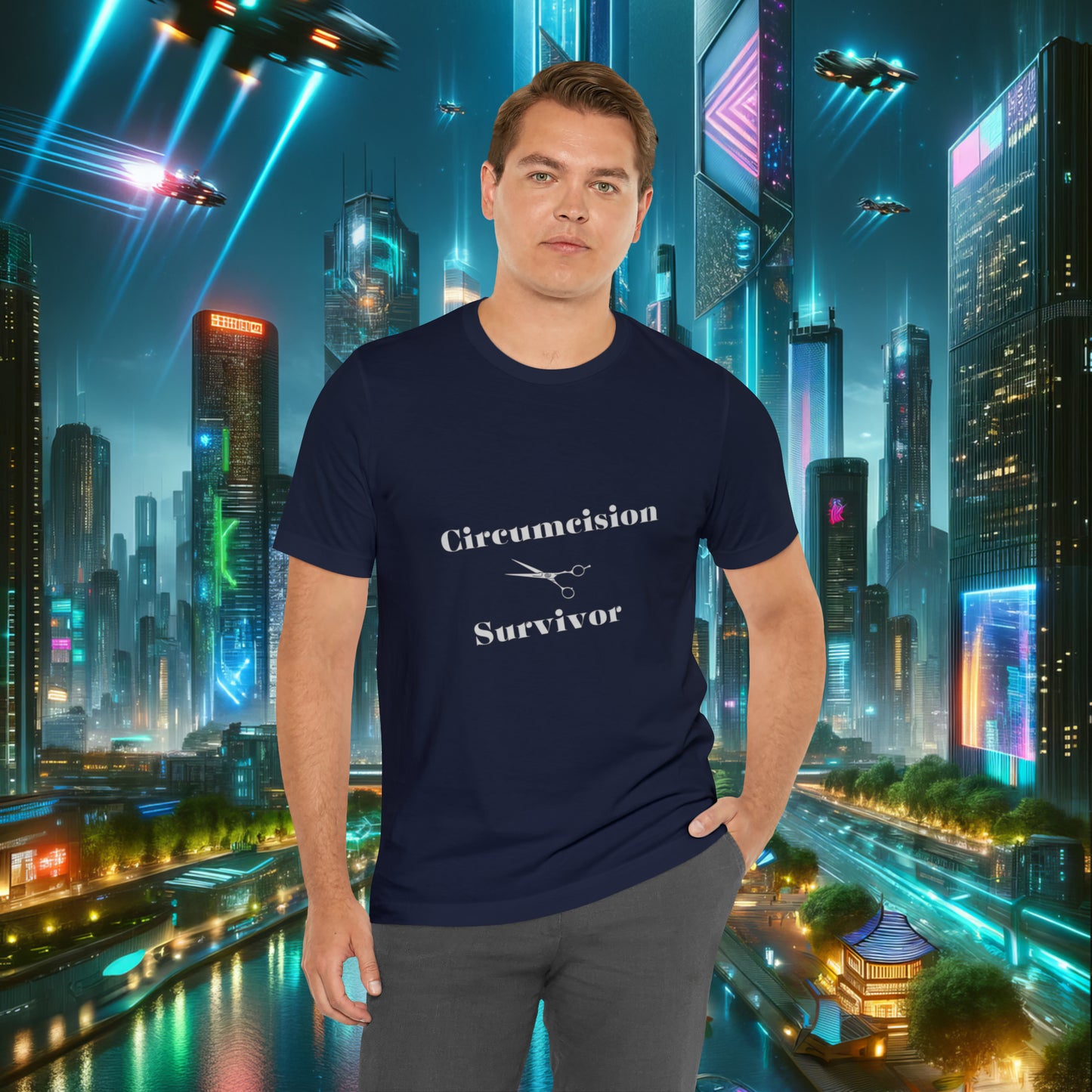 Circumcision Survivor Unisex Jersey Short Sleeve Tee