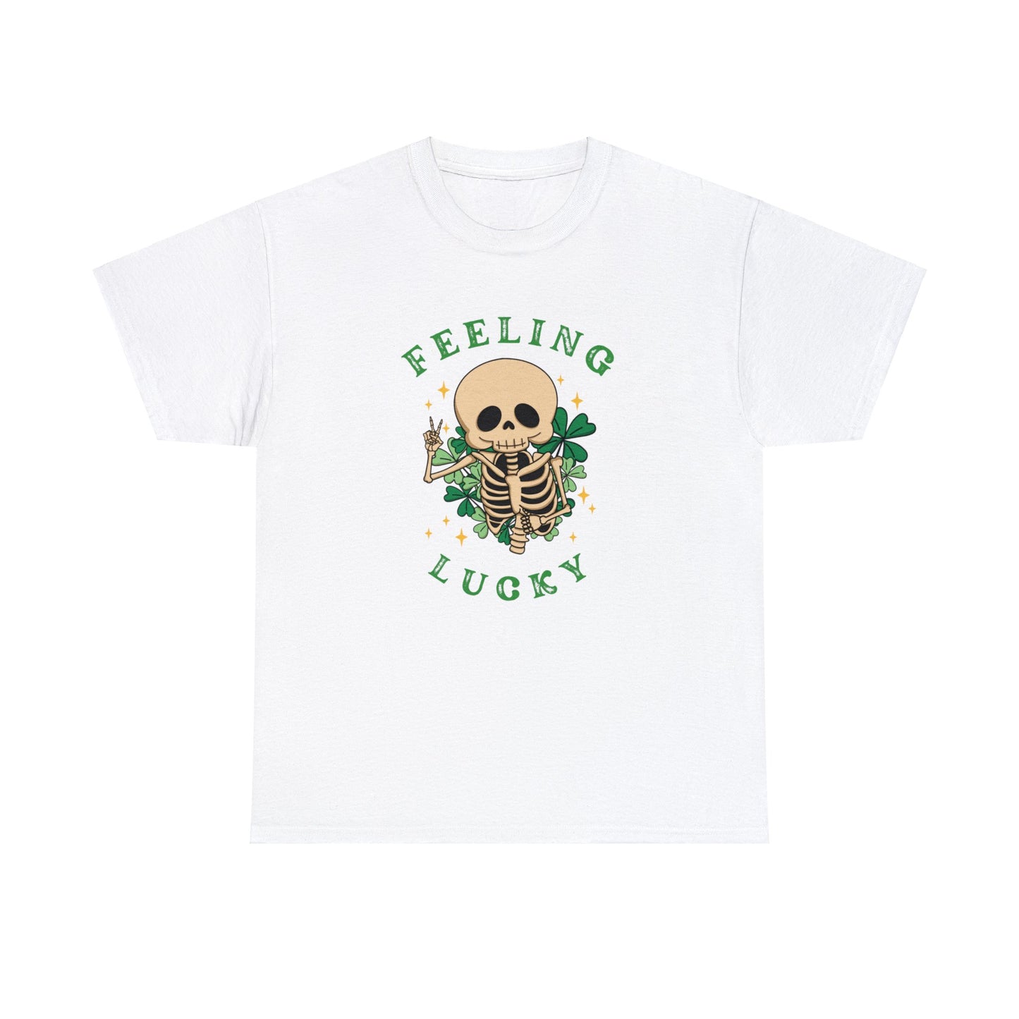 Felling Lucky St Patrick's Day Unisex Cotton Tee