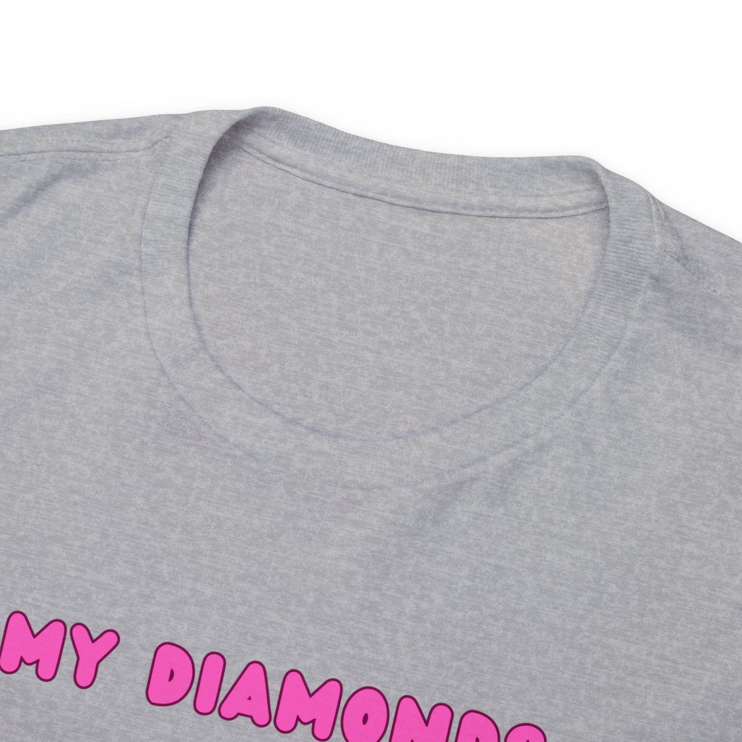 My Diamonds Are Double Diamonds Skier Girl Unisex Cotton Tee