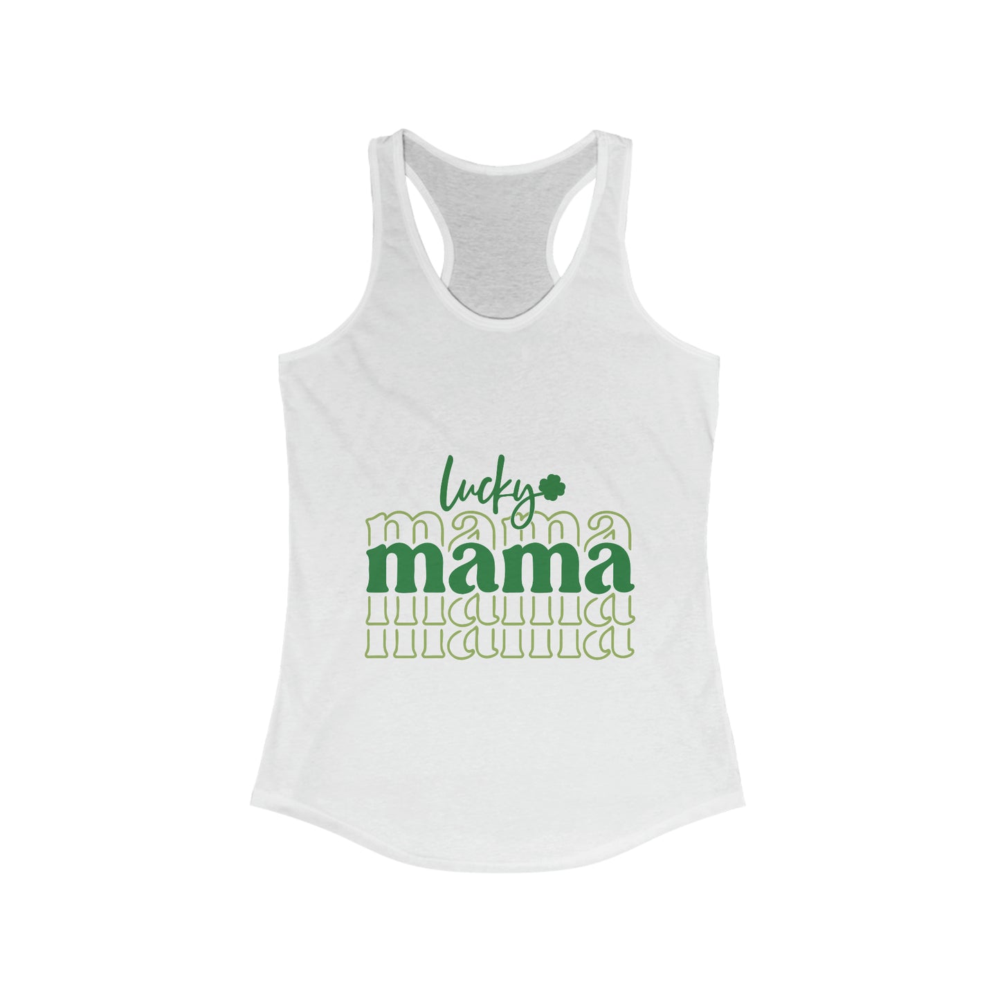 Lucky Mama Women's Racerback Tank | St. Patrick's Day