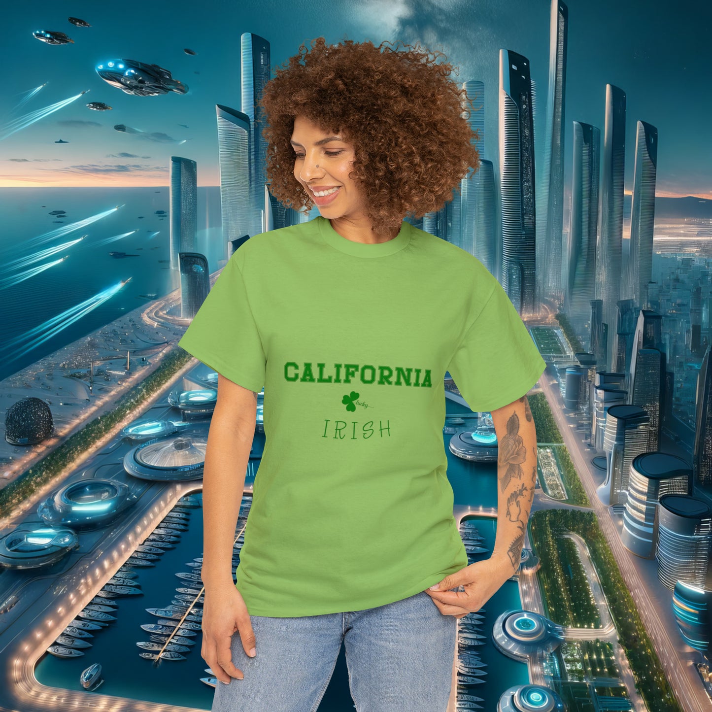 California Irish Unisex Cotton Tee | St. Patrick's Day