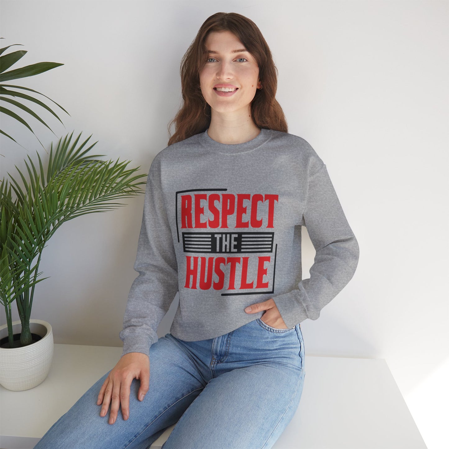 Respect The Hustle Unisex Crewneck Sweatshirt