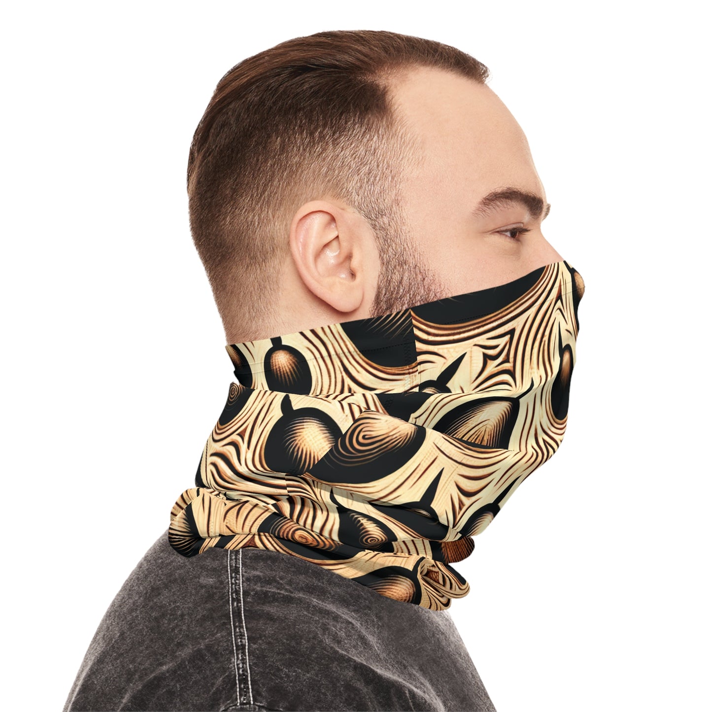 Stylish and Comfortable Feline Paw Print Neck Gaiter for Outdoors, Unique Cat Paw Custom Print Neck Gaiter, Lightweight Neck Tube