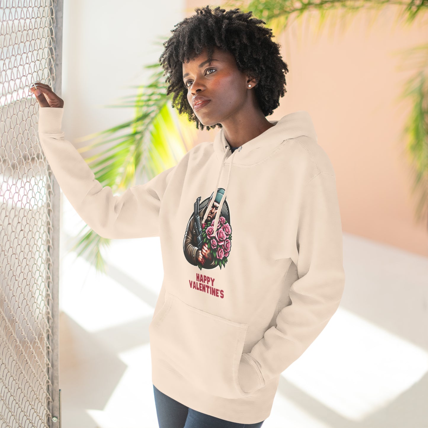 Romantic Thug Three-Panel Fleece Hoodie