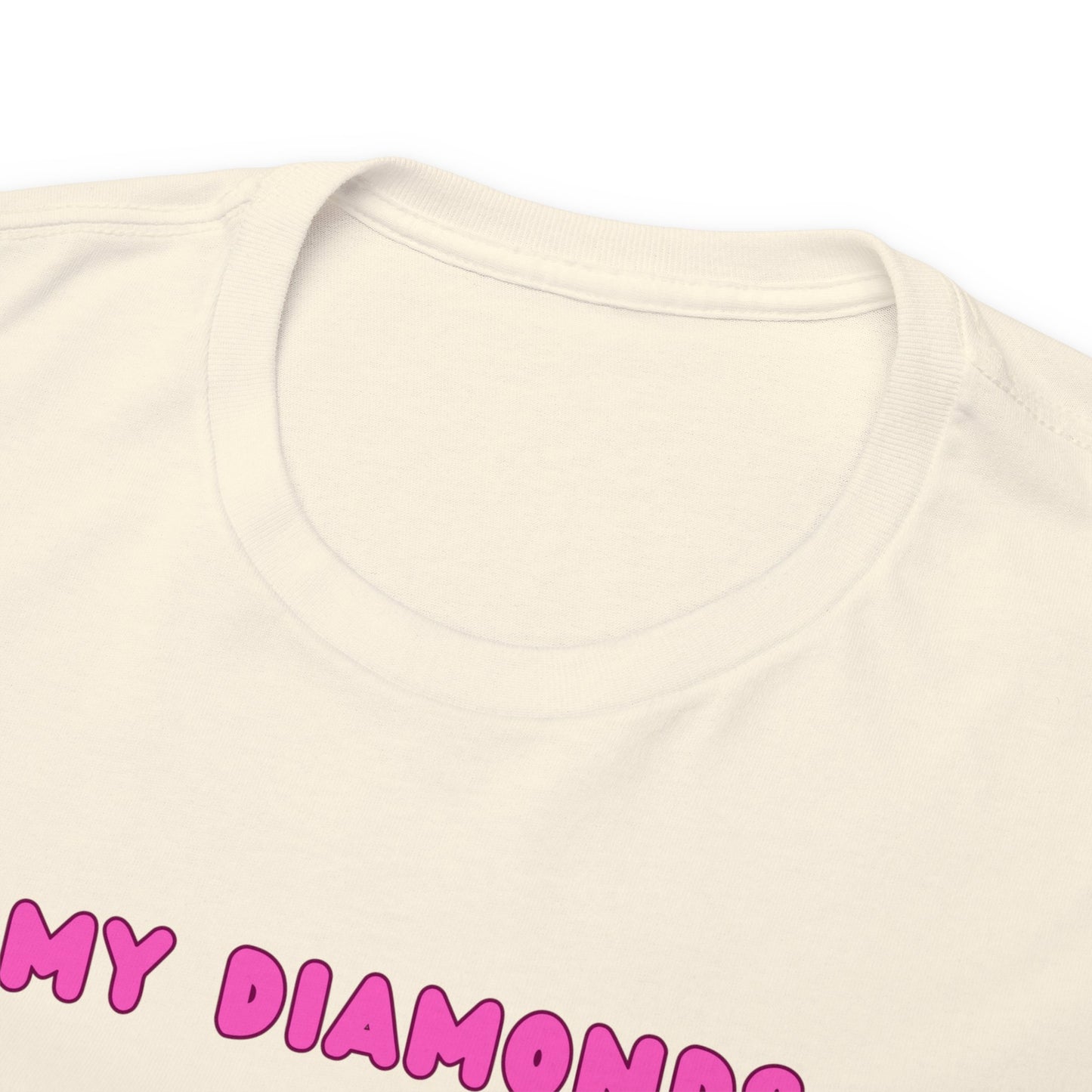 My Diamonds Are Double Diamonds Skier Girl Unisex Cotton Tee