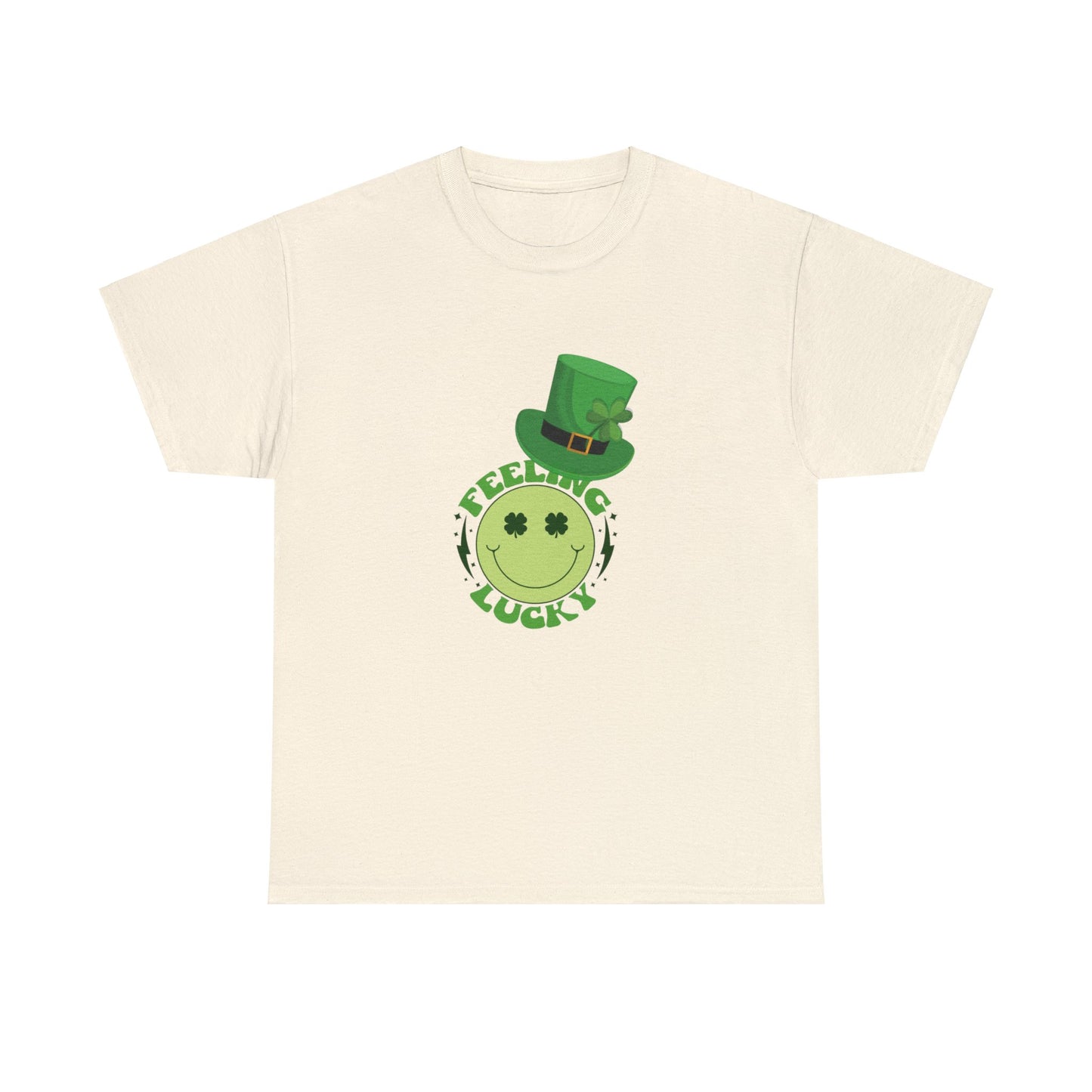 St Patrick's Day Happy Face Unisex Cotton Tee