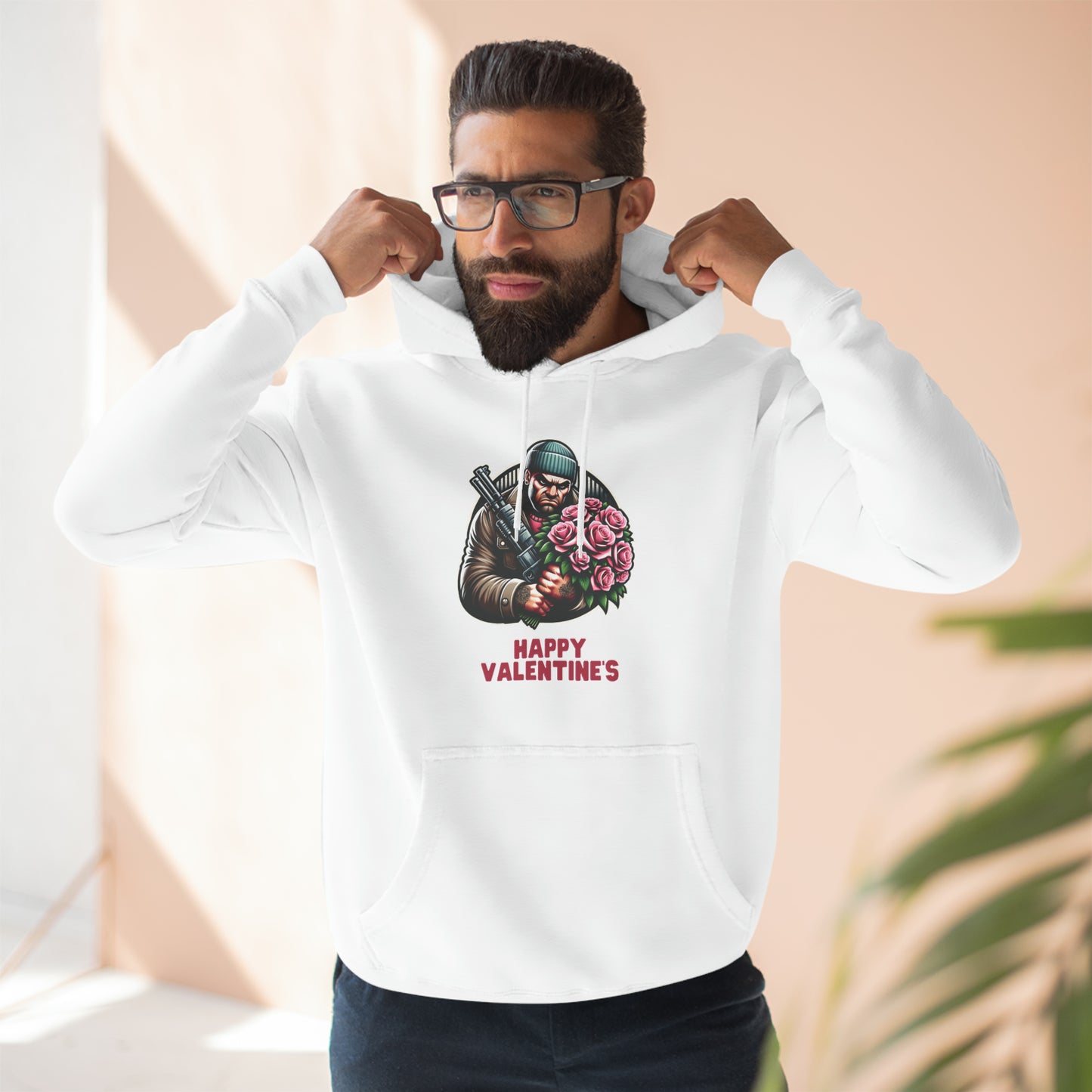 Romantic Thug Three-Panel Fleece Hoodie