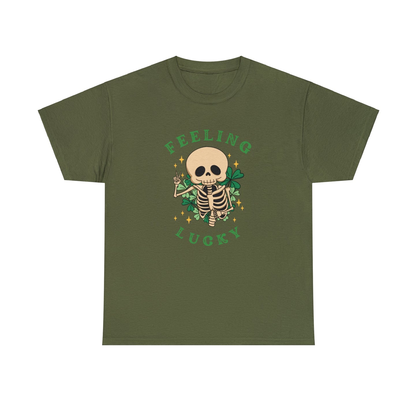 Felling Lucky St Patrick's Day Unisex Cotton Tee