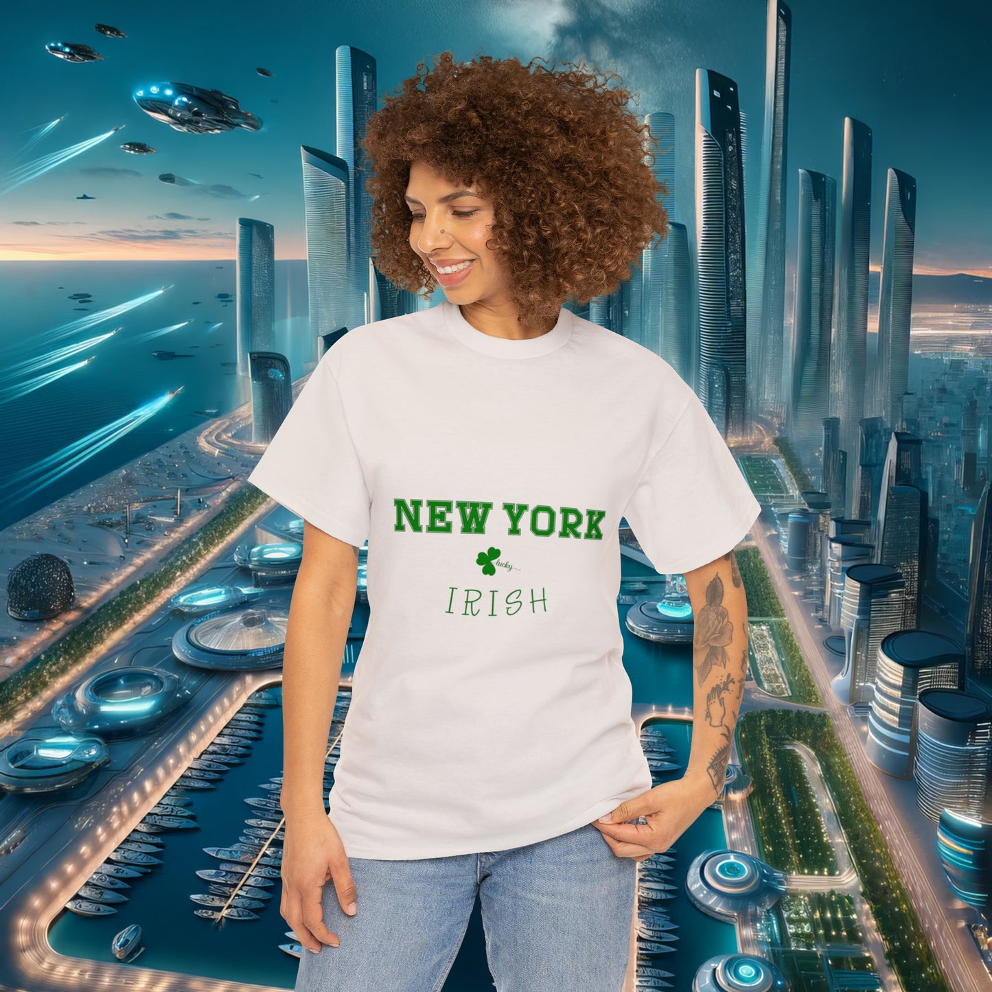 New York Irish Unisex Cotton Tee | St. Patrick's Day