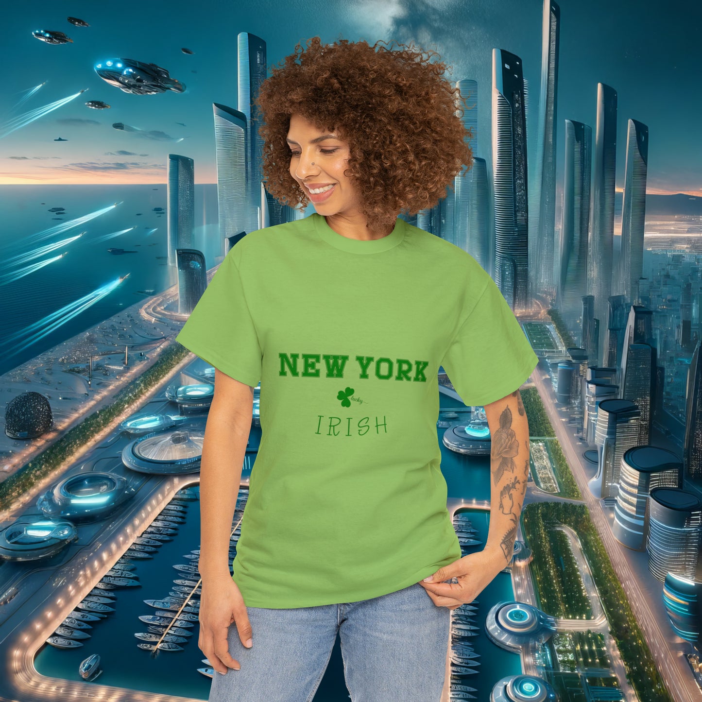 New York Irish Unisex Cotton Tee | St. Patrick's Day