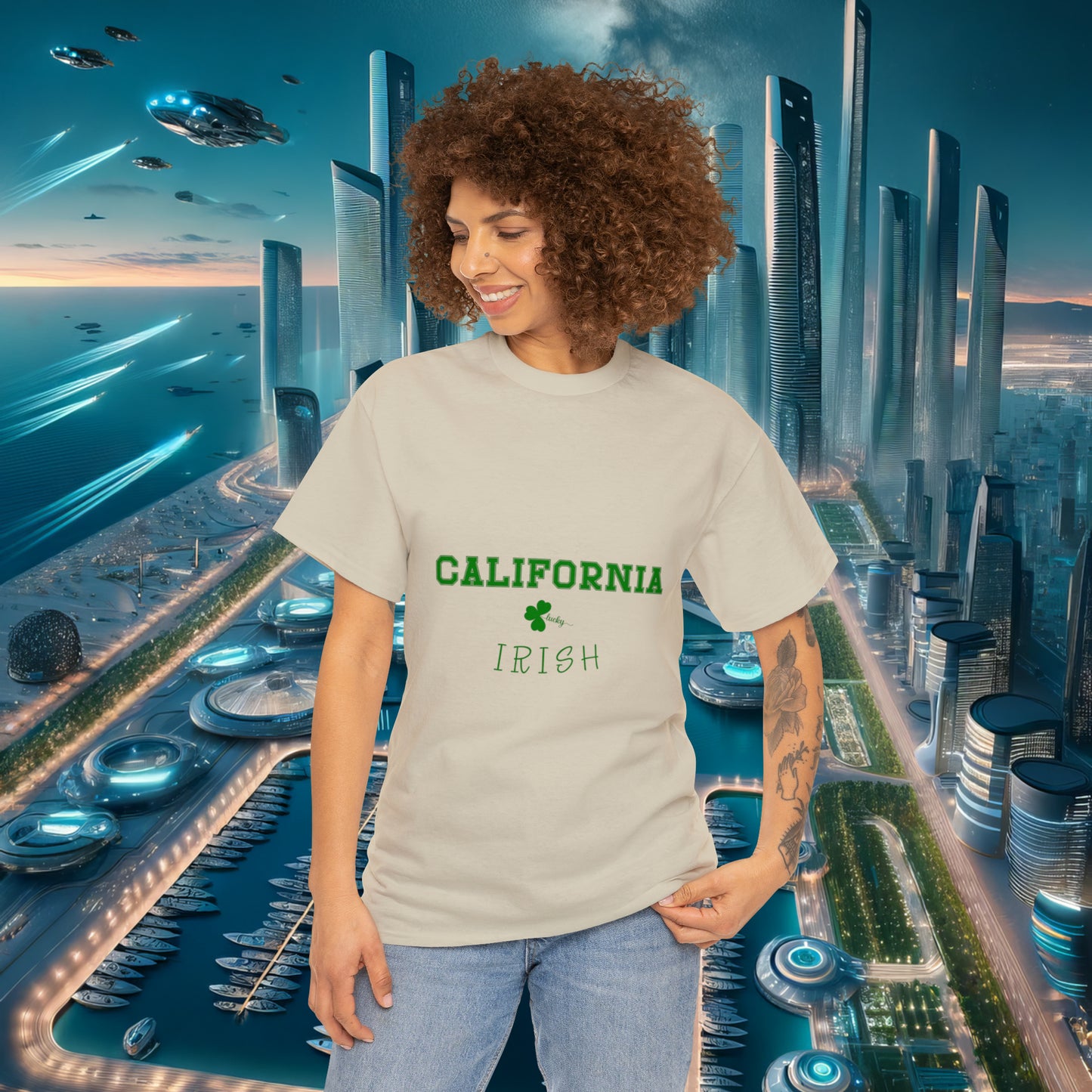 California Irish Unisex Cotton Tee | St. Patrick's Day