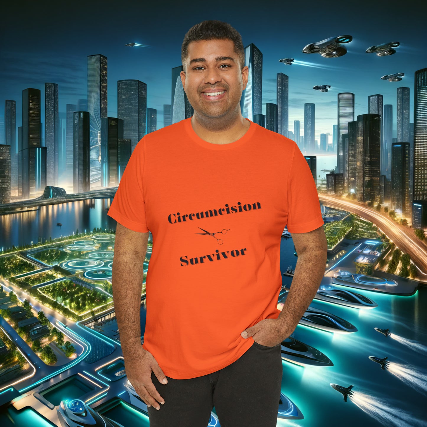 Circumcision Survivor Unisex Jersey Short Sleeve Tee