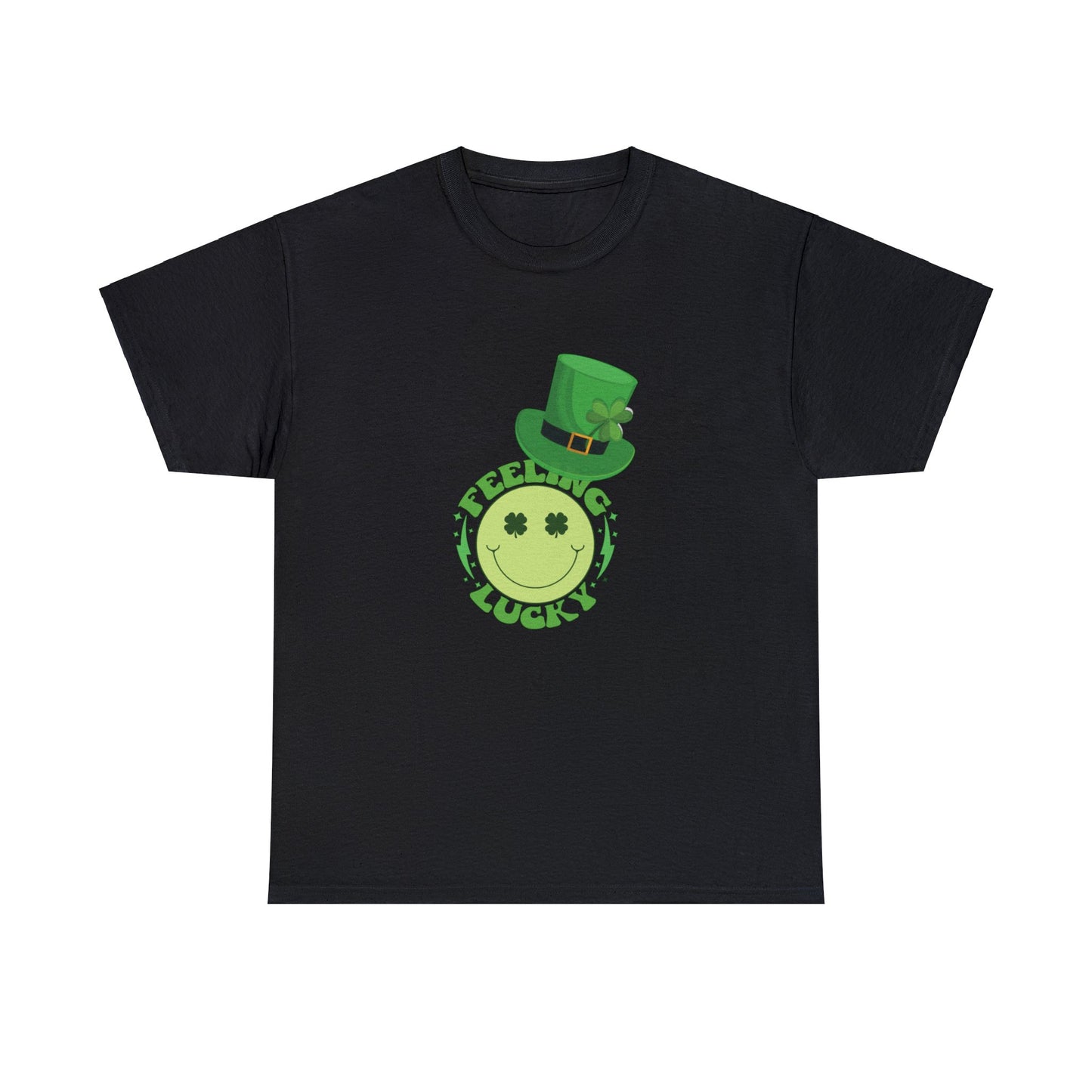 St Patrick's Day Happy Face Unisex Cotton Tee