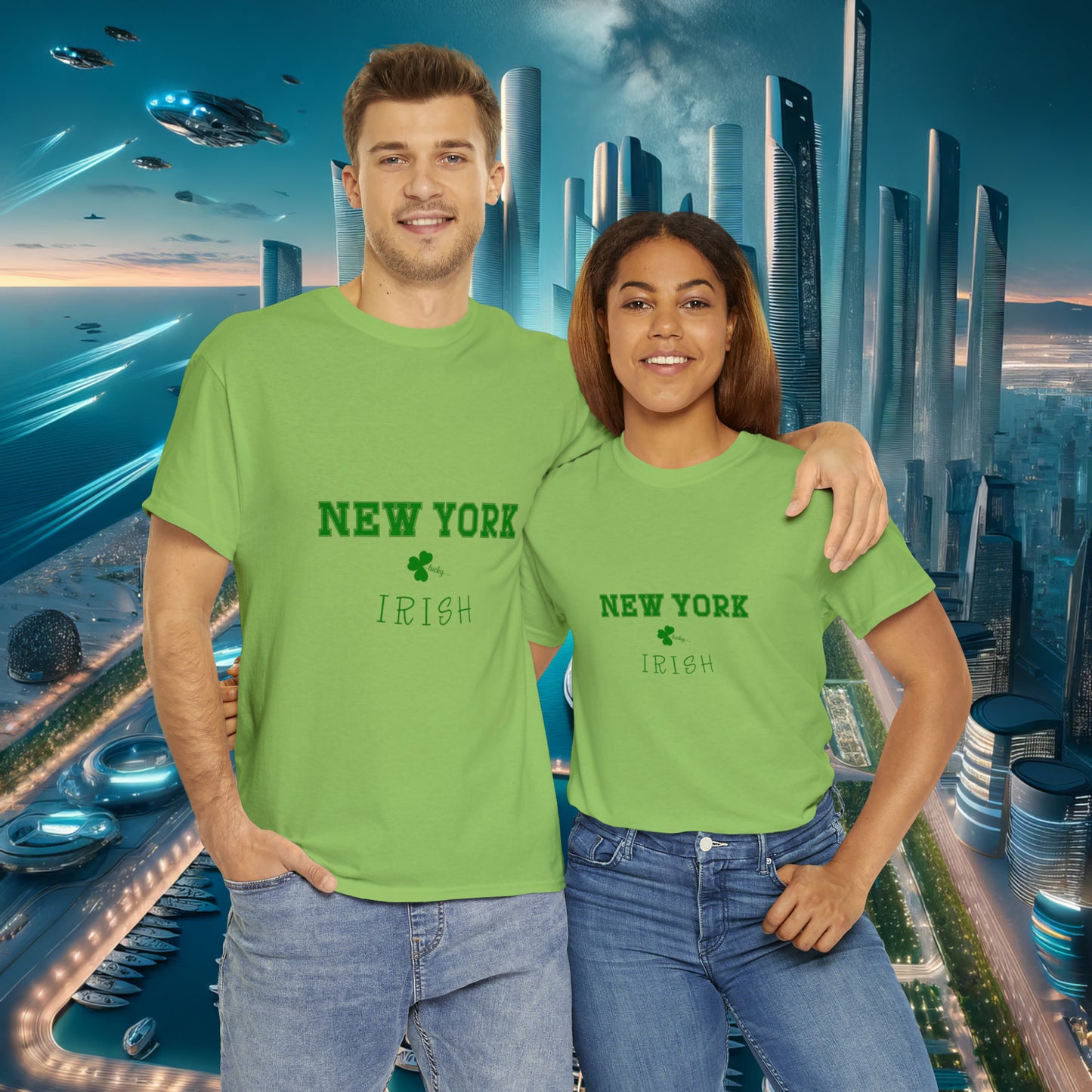 New York Irish Unisex Cotton Tee | St. Patrick's Day