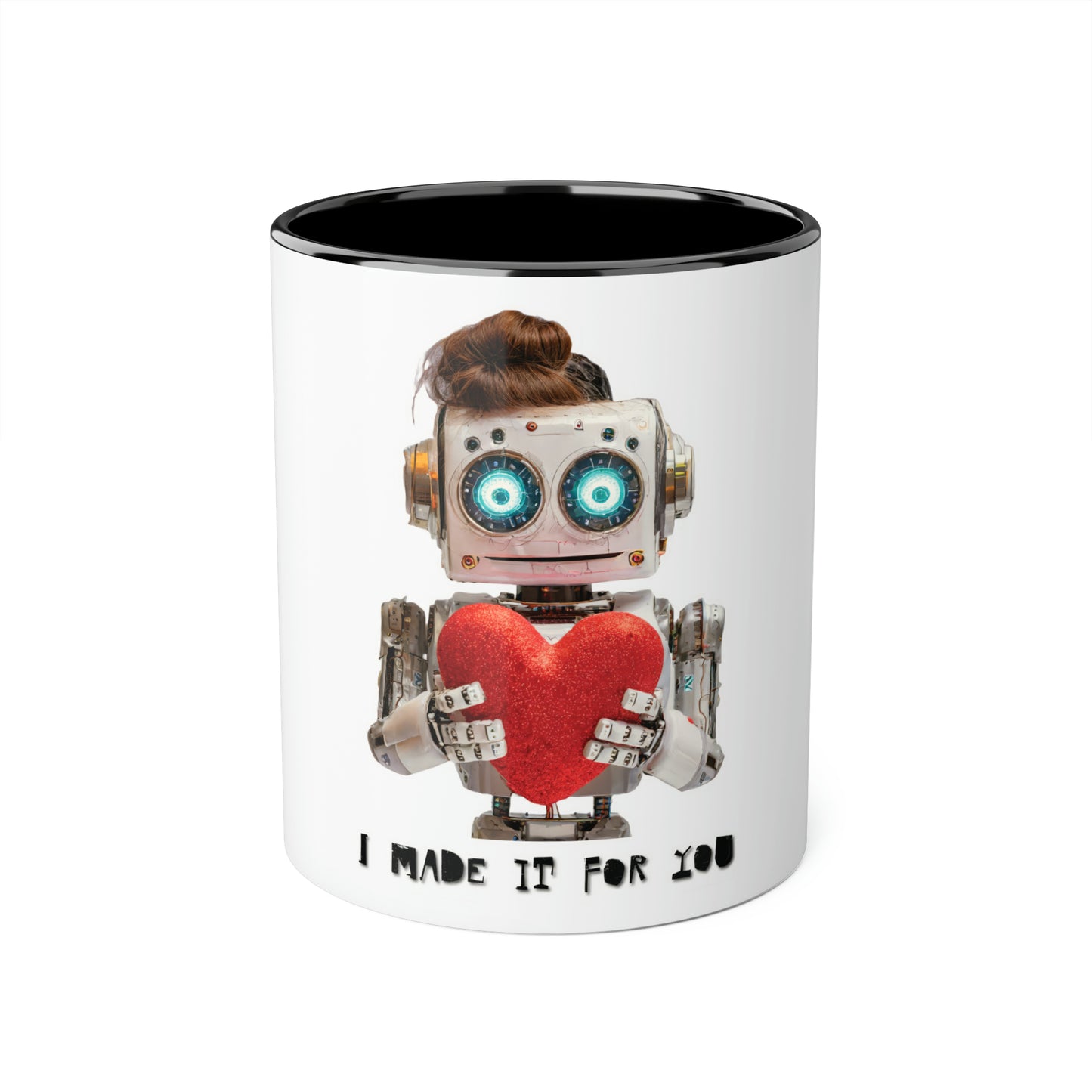 I made It For You Cute Robot Accent Mug