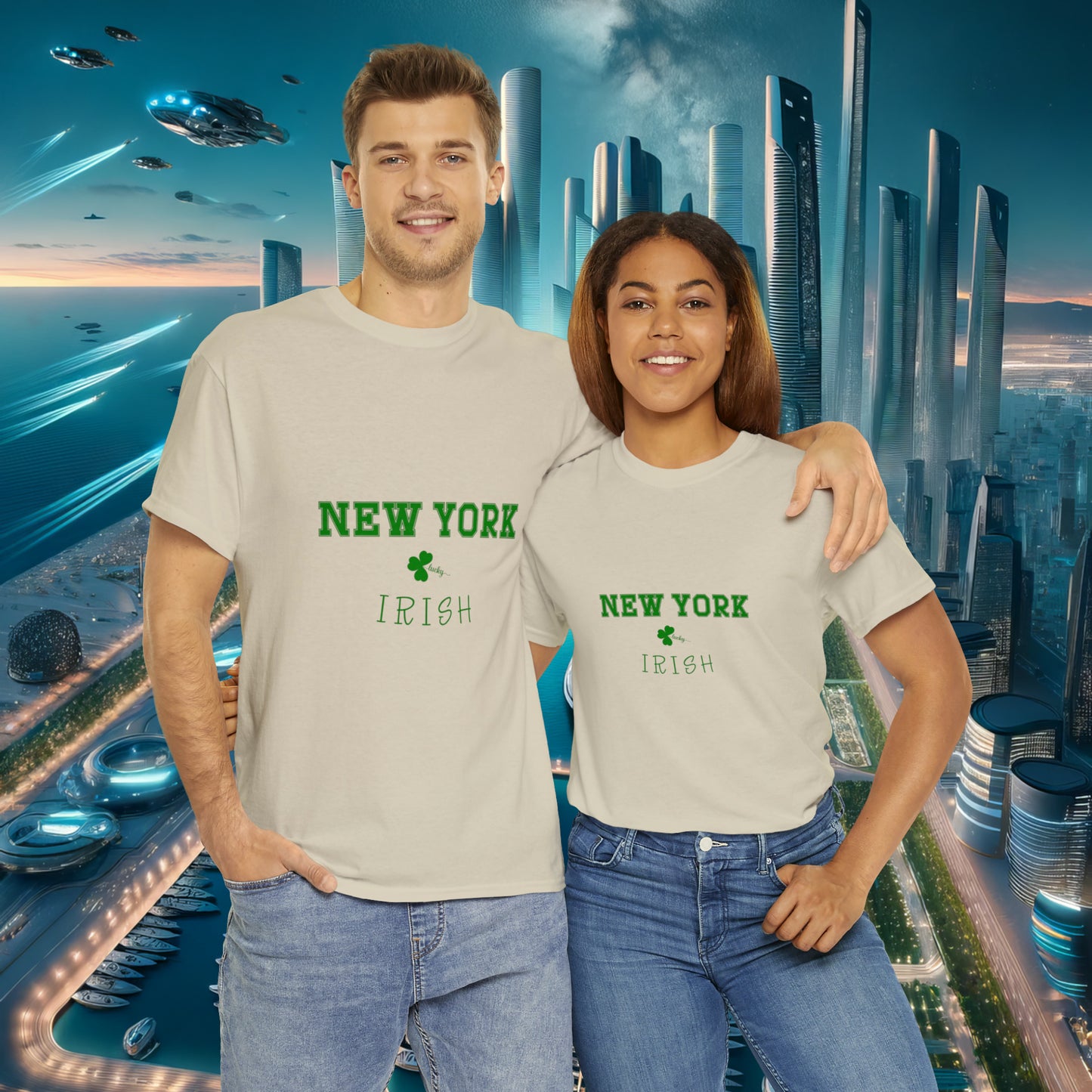 New York Irish Unisex Cotton Tee | St. Patrick's Day