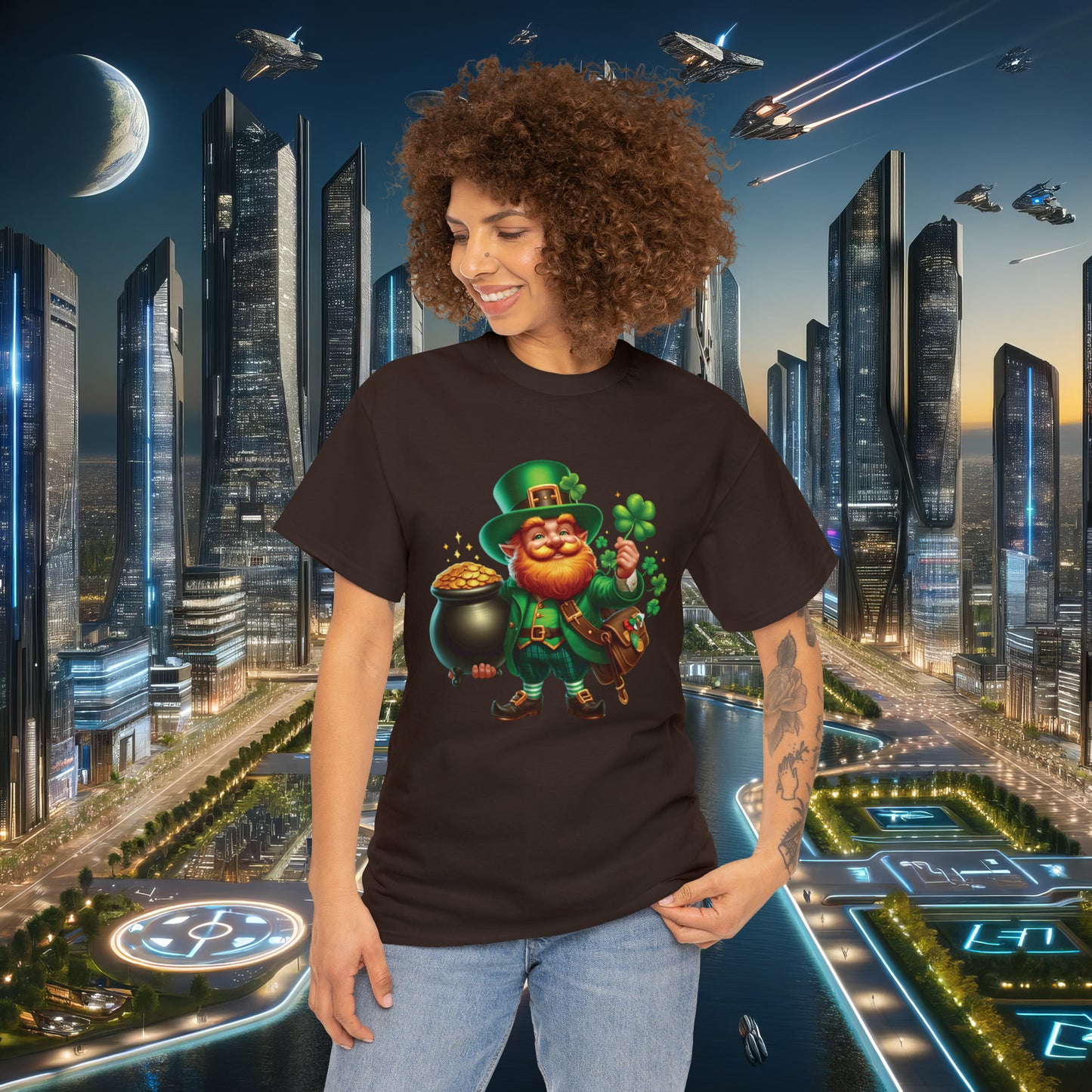 Enchanted Leprechaun Unisex Cotton Tee