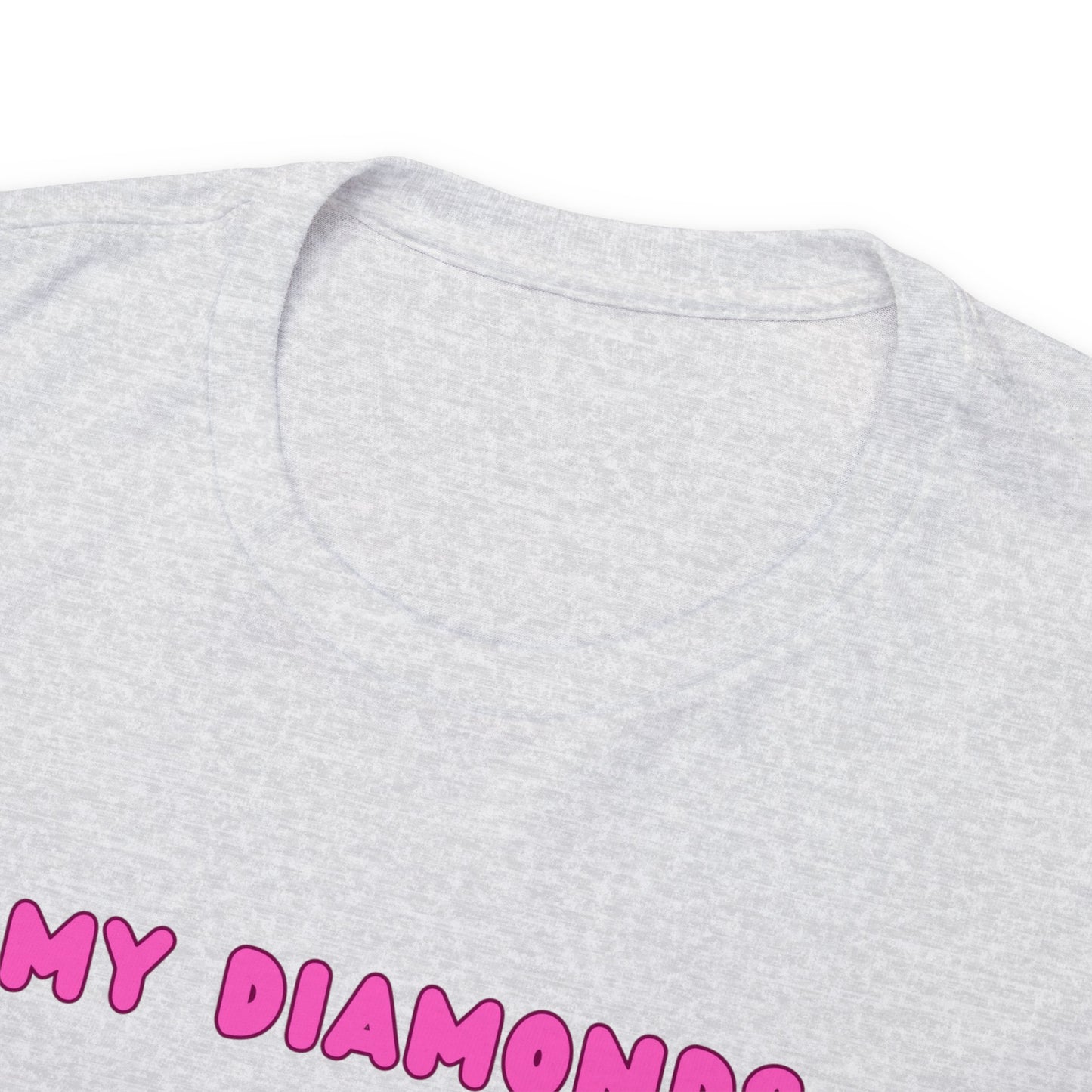 My Diamonds Are Double Diamonds Skier Girl Unisex Cotton Tee