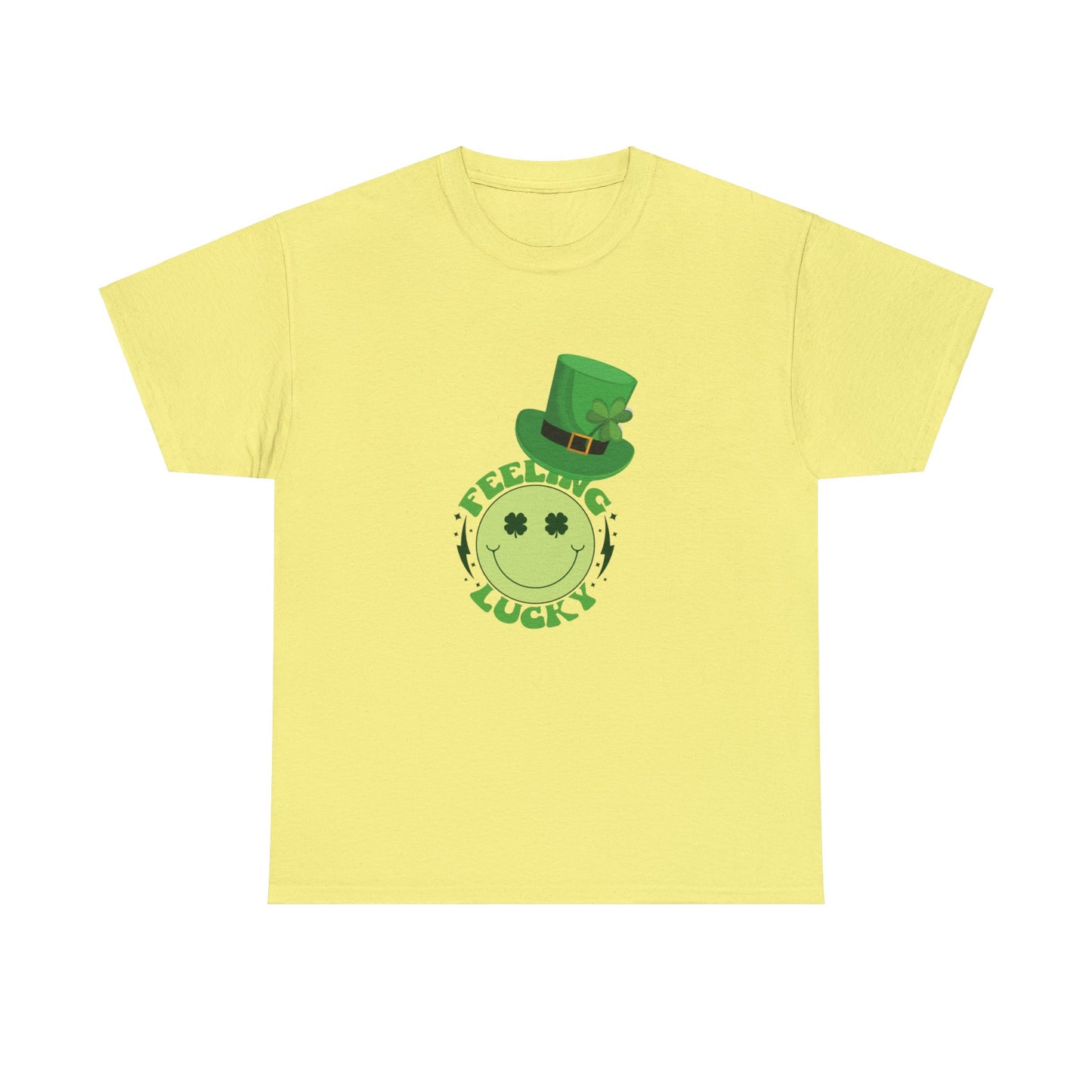 St Patrick's Day Happy Face Unisex Cotton Tee