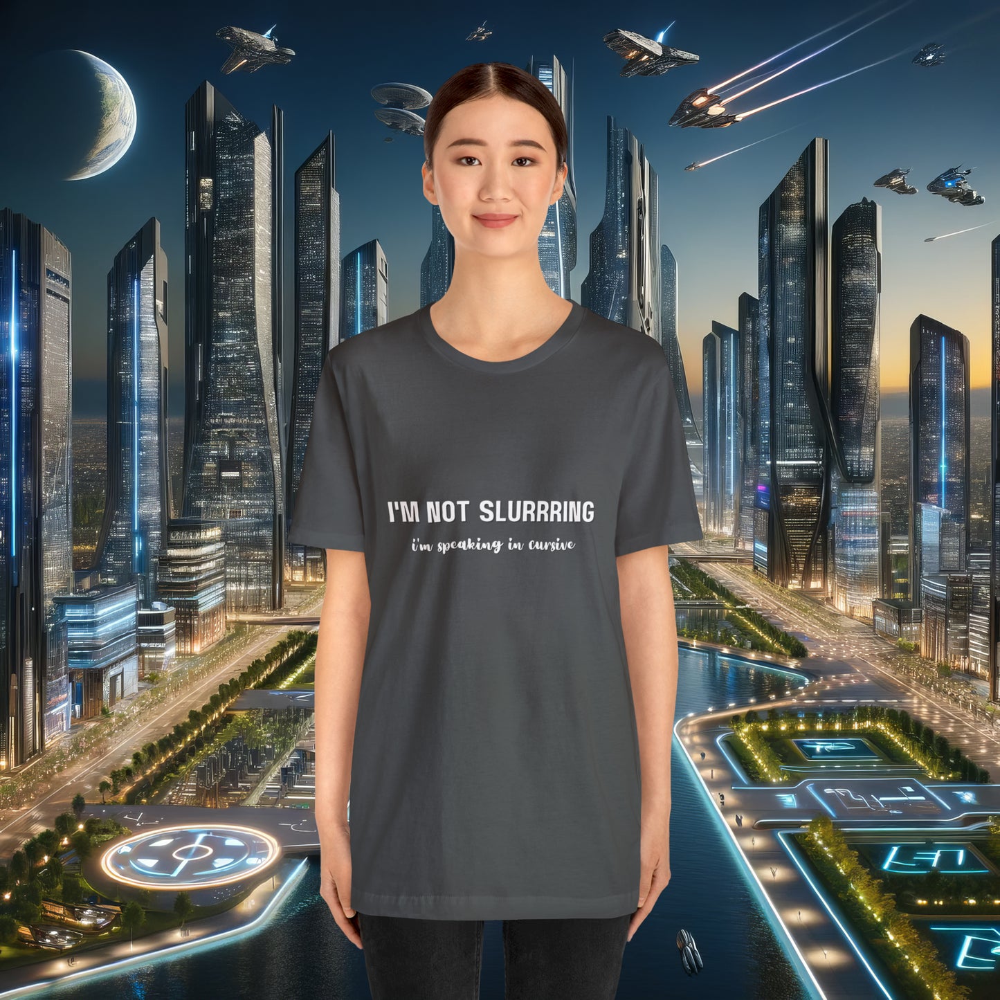 I'm not slurring Vanity Unisex Jersey Short Sleeve Tee