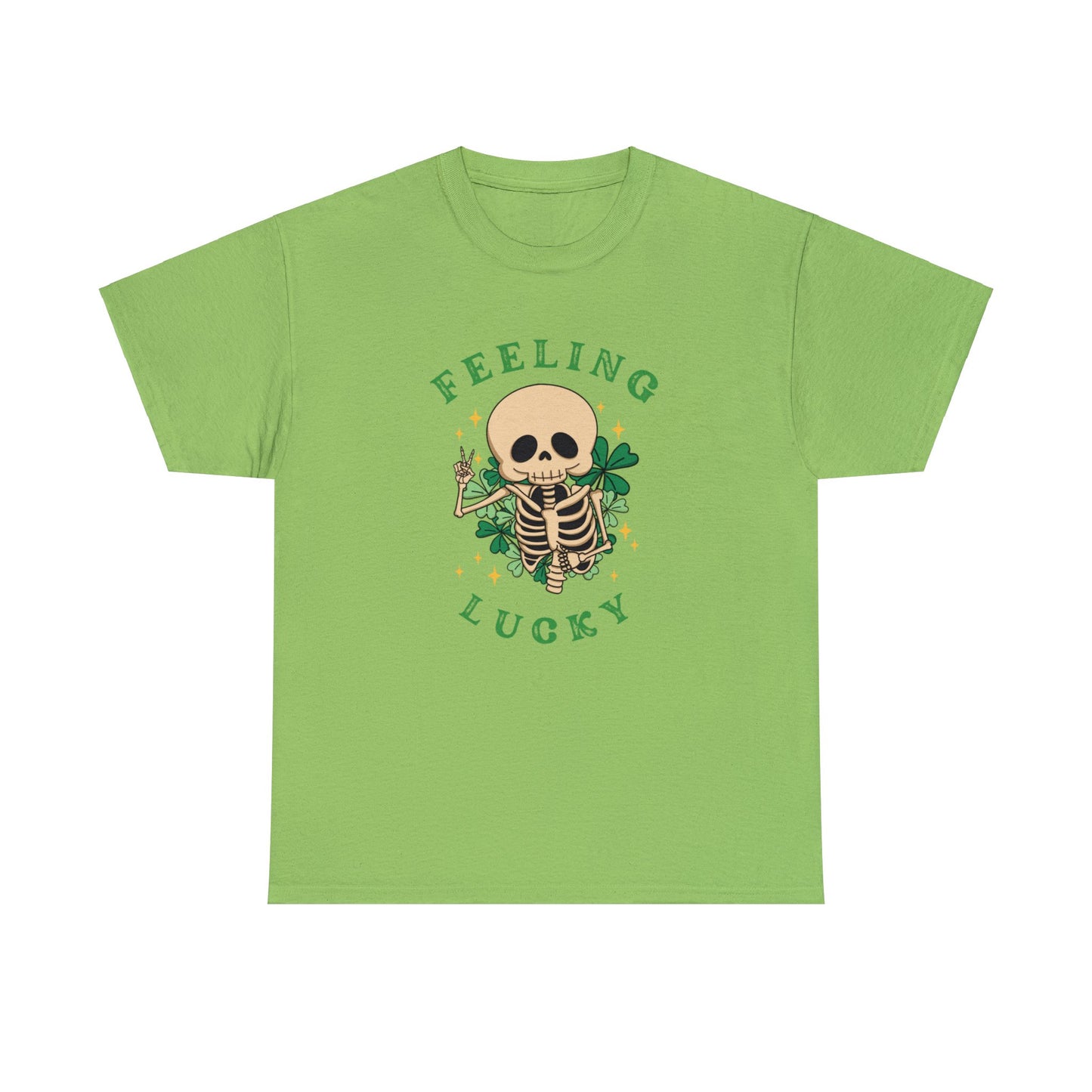 Felling Lucky St Patrick's Day Unisex Cotton Tee