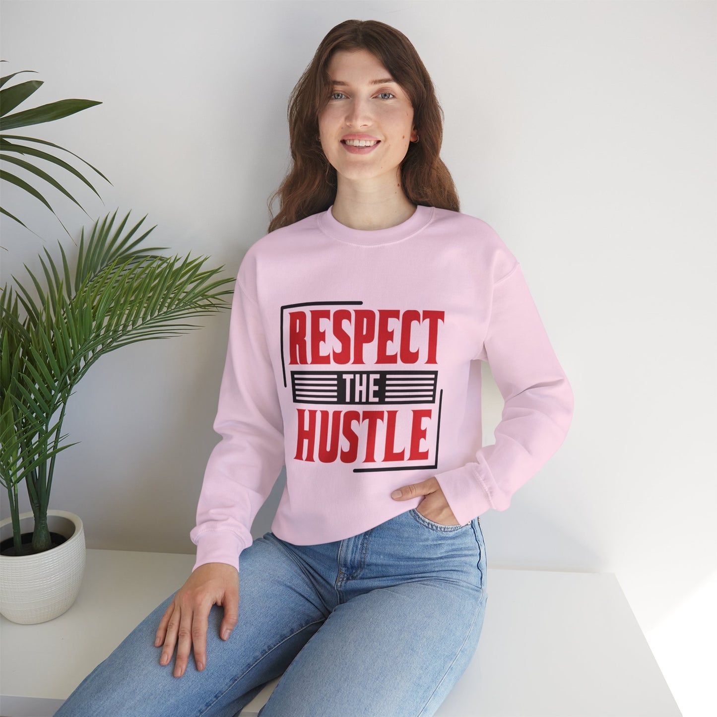 Respect The Hustle Unisex Crewneck Sweatshirt