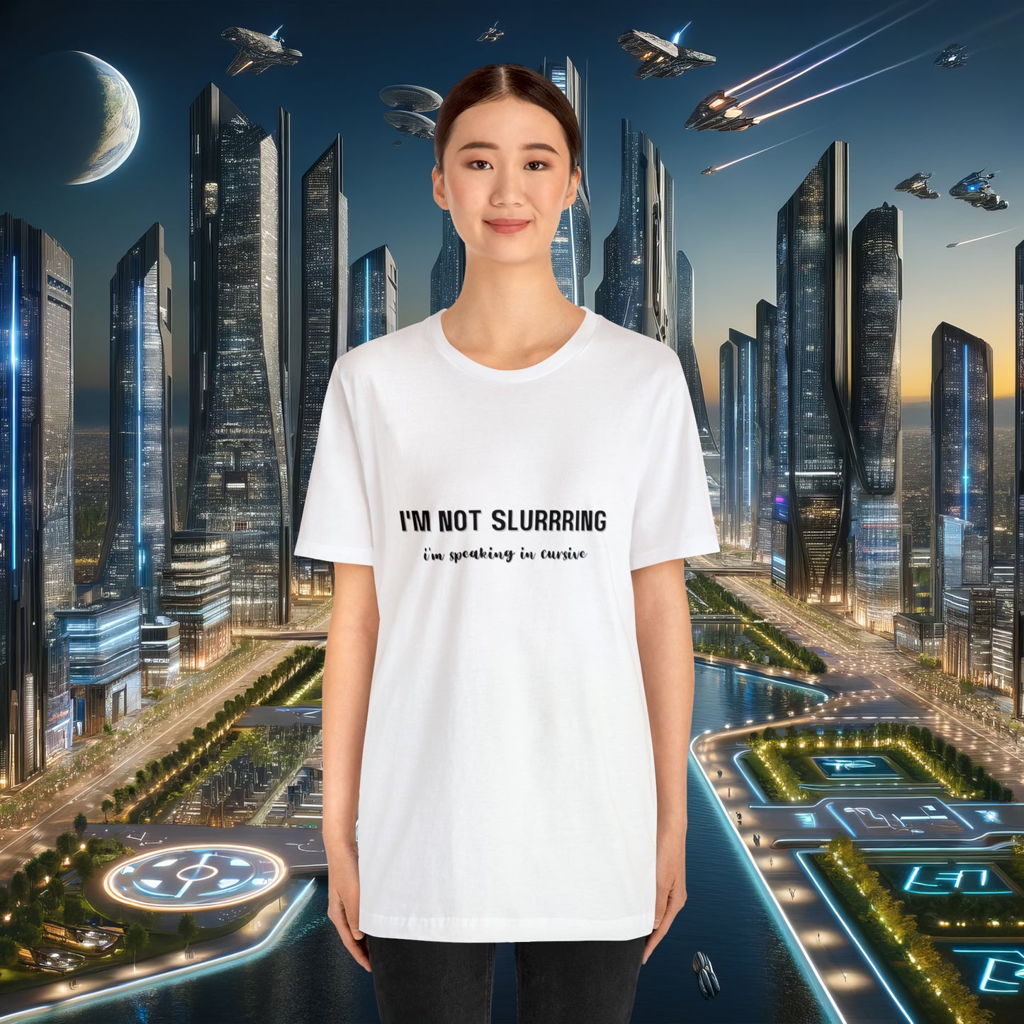 I'm not slurring Vanity Unisex Jersey Short Sleeve Tee