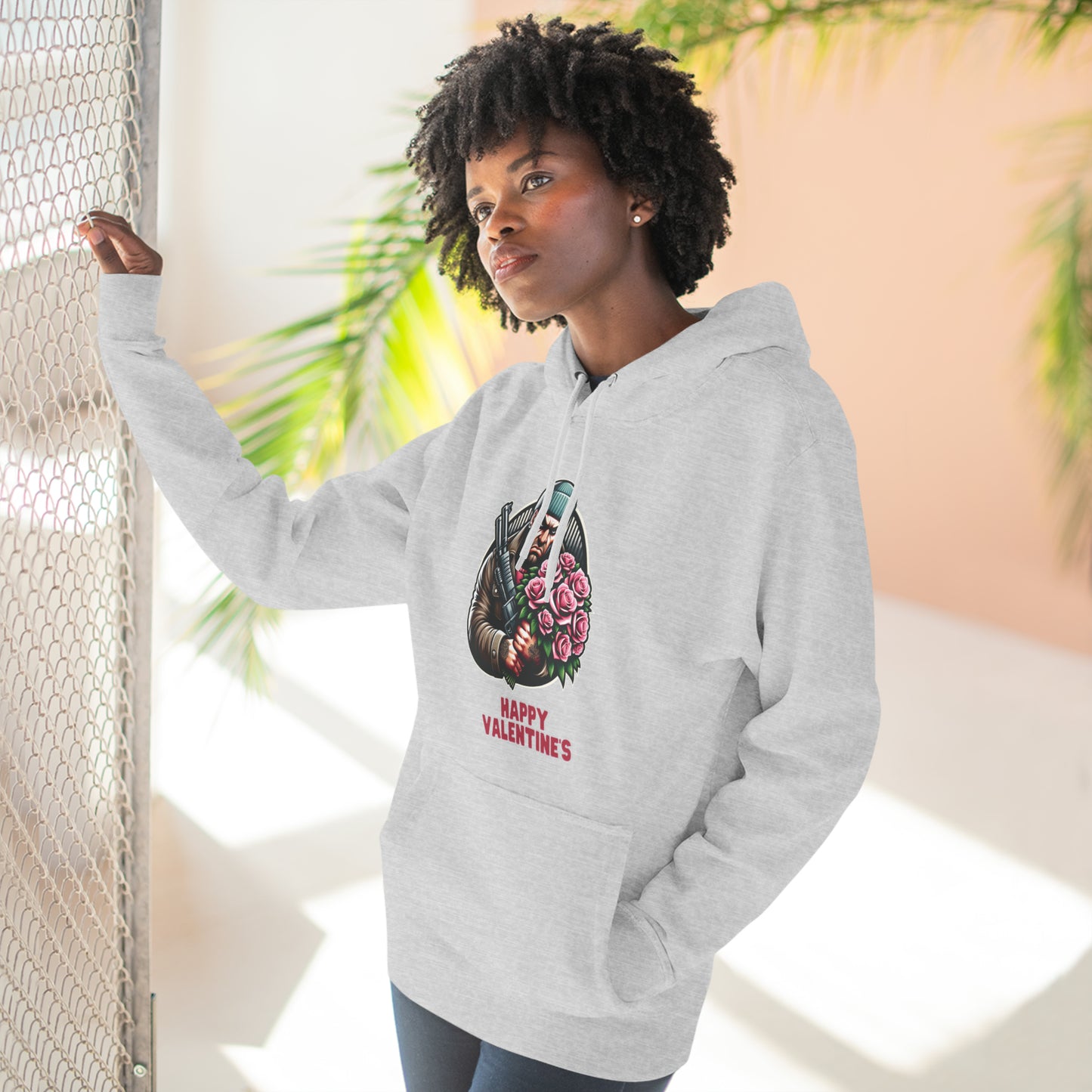 Romantic Thug Three-Panel Fleece Hoodie