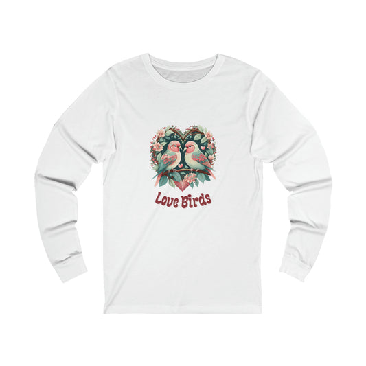 Love Birds Unisex Jersey Long Sleeve Tee