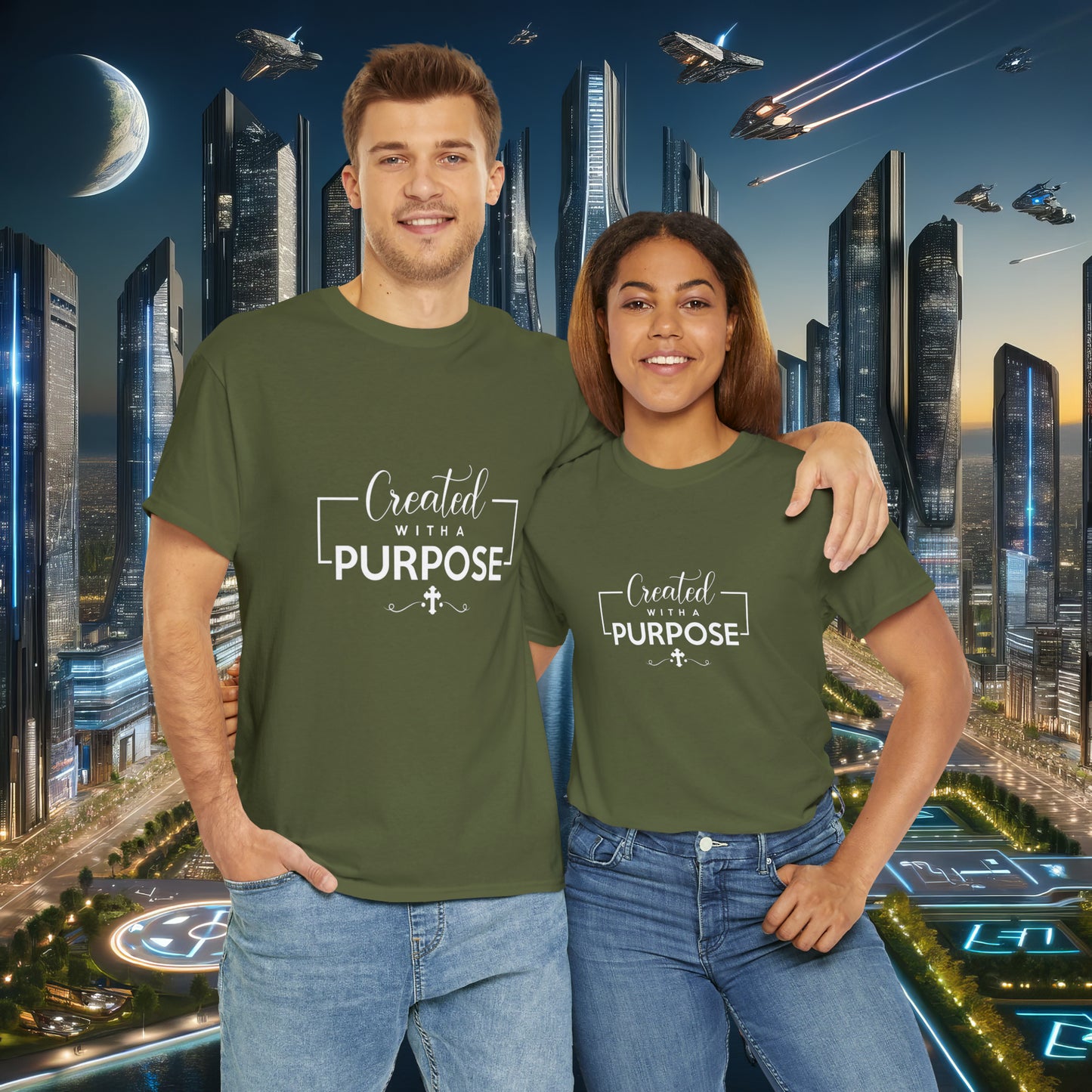 Created With A Purpose Unisex Cotton Tee