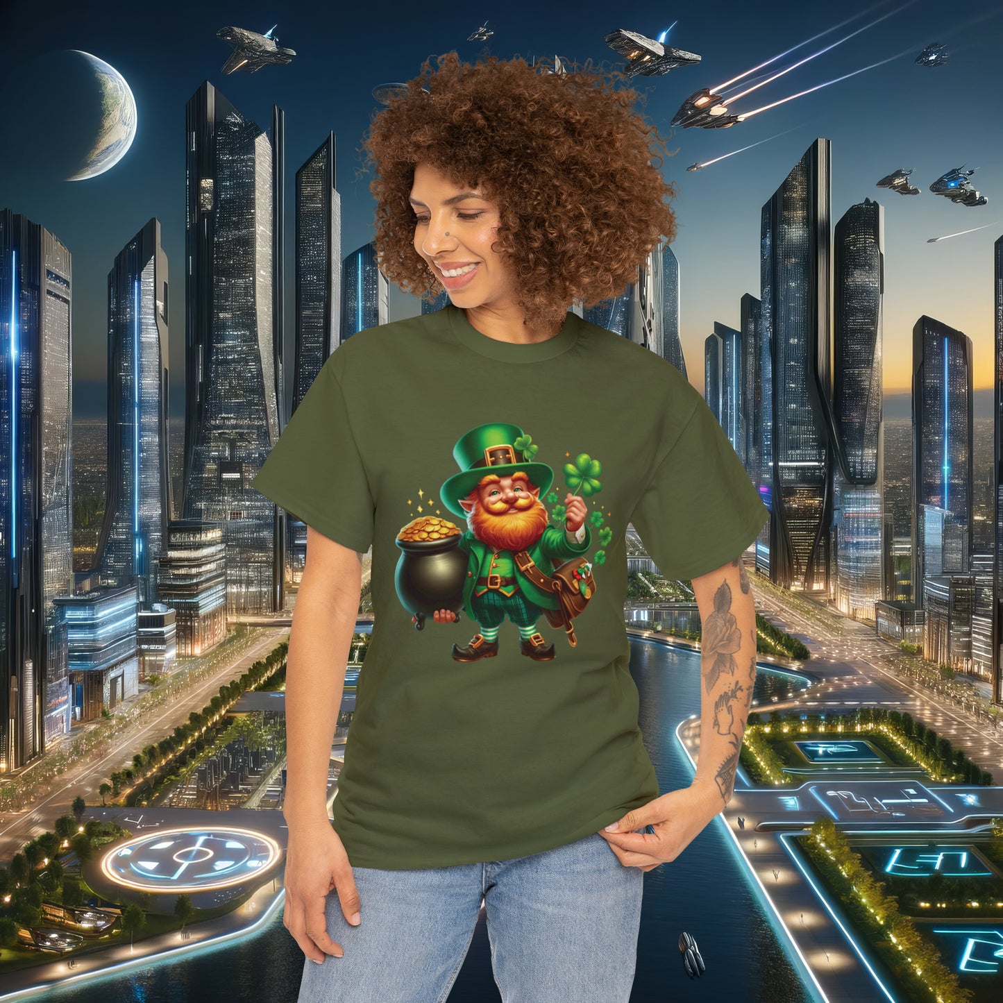 Enchanted Leprechaun Unisex Cotton Tee