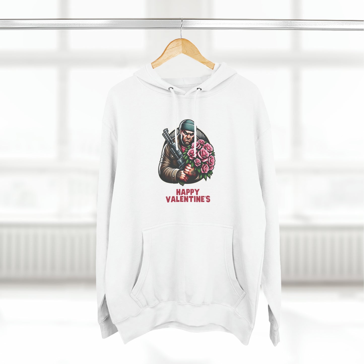 Romantic Thug Three-Panel Fleece Hoodie