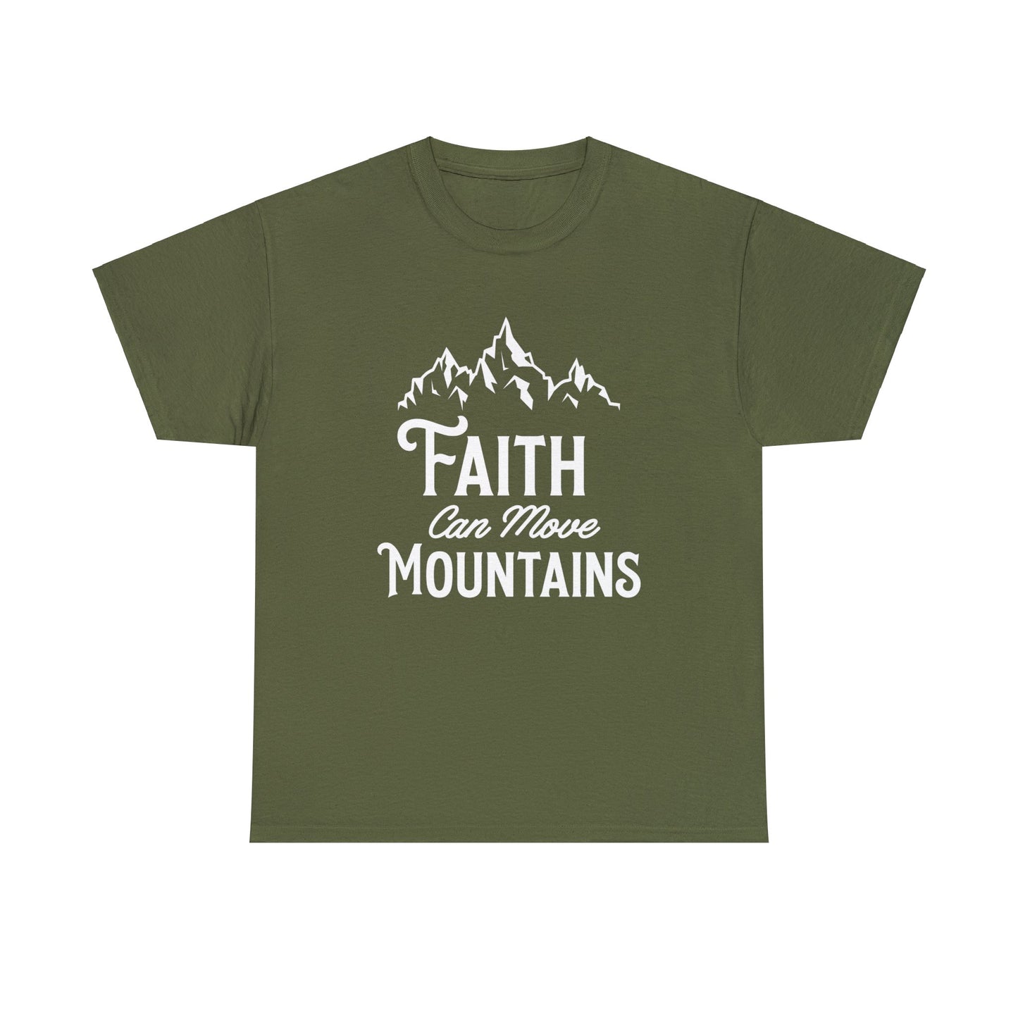 Faith Can Move Mountains Unisex Cotton Tee