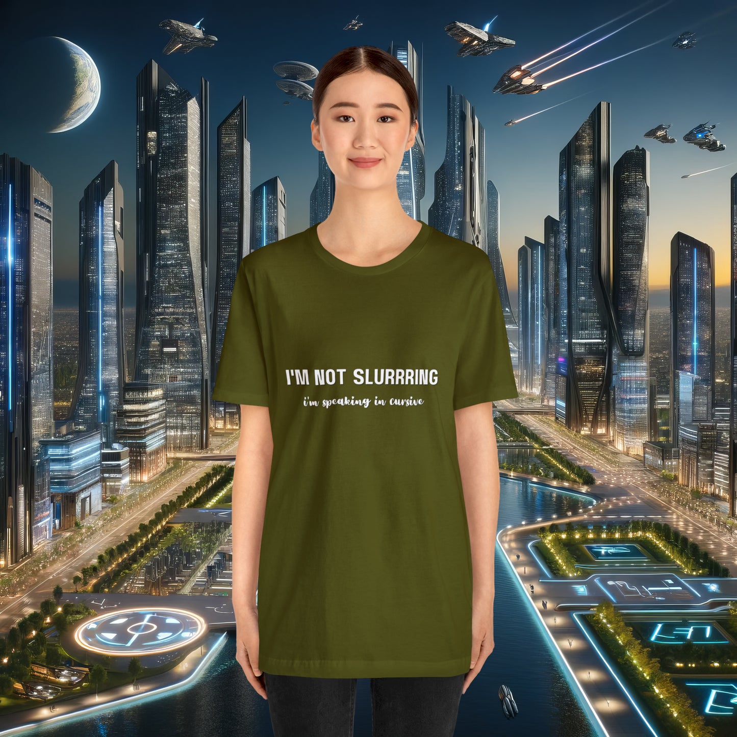 I'm not slurring Vanity Unisex Jersey Short Sleeve Tee