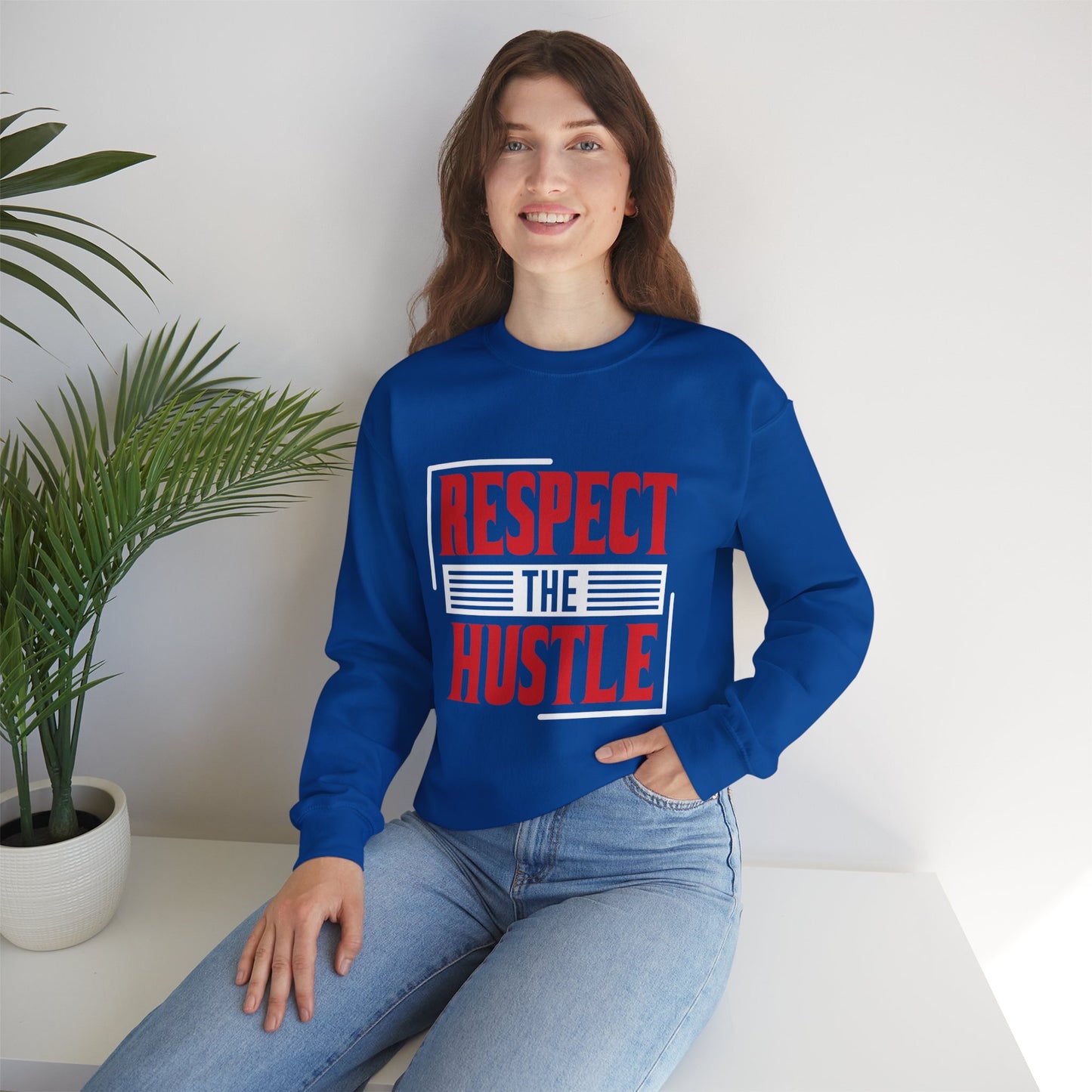 Respect The Hustle Unisex Crewneck Sweatshirt