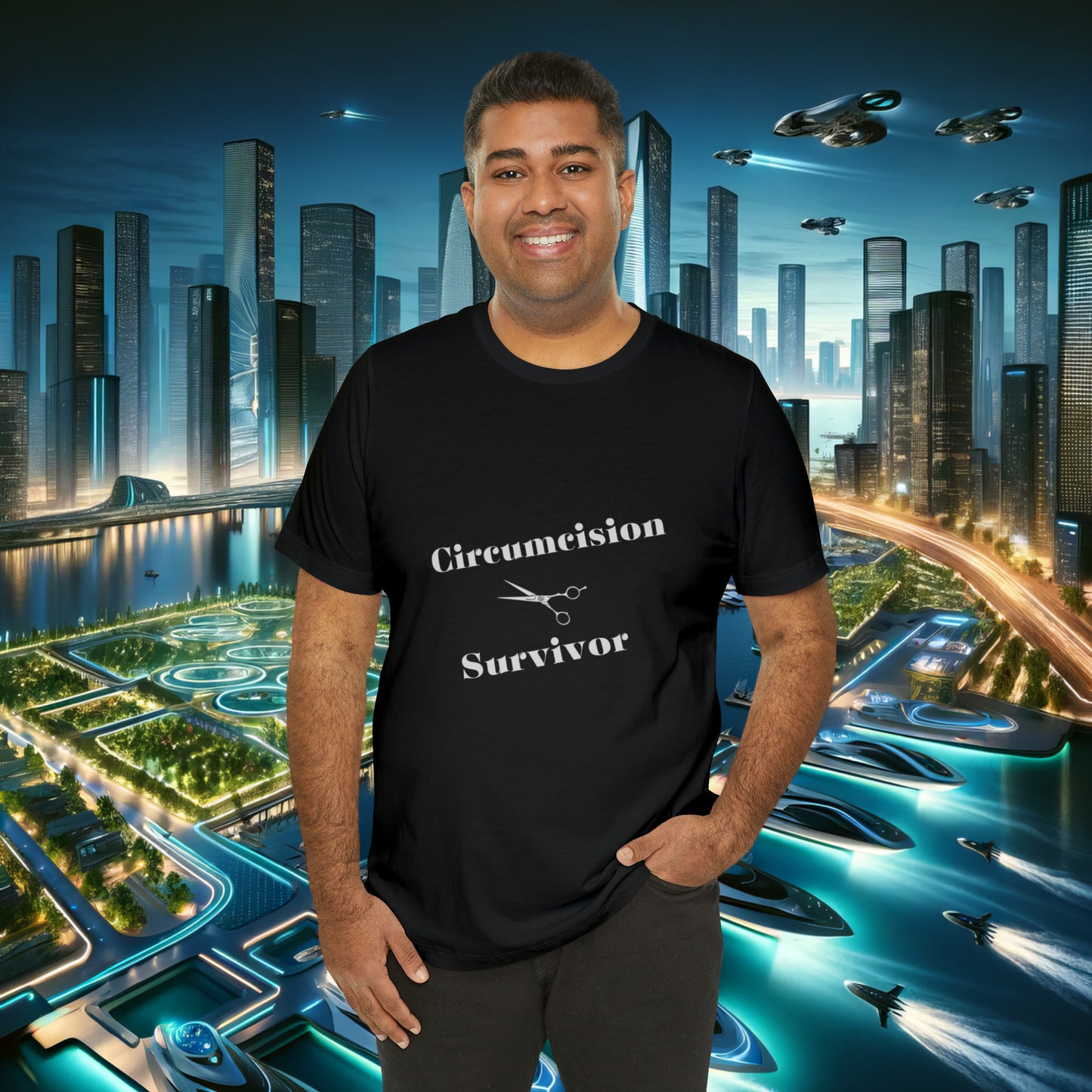 Circumcision Survivor Unisex Jersey Short Sleeve Tee