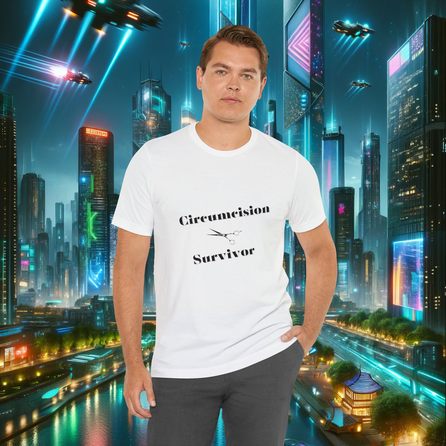 Circumcision Survivor Unisex Jersey Short Sleeve Tee