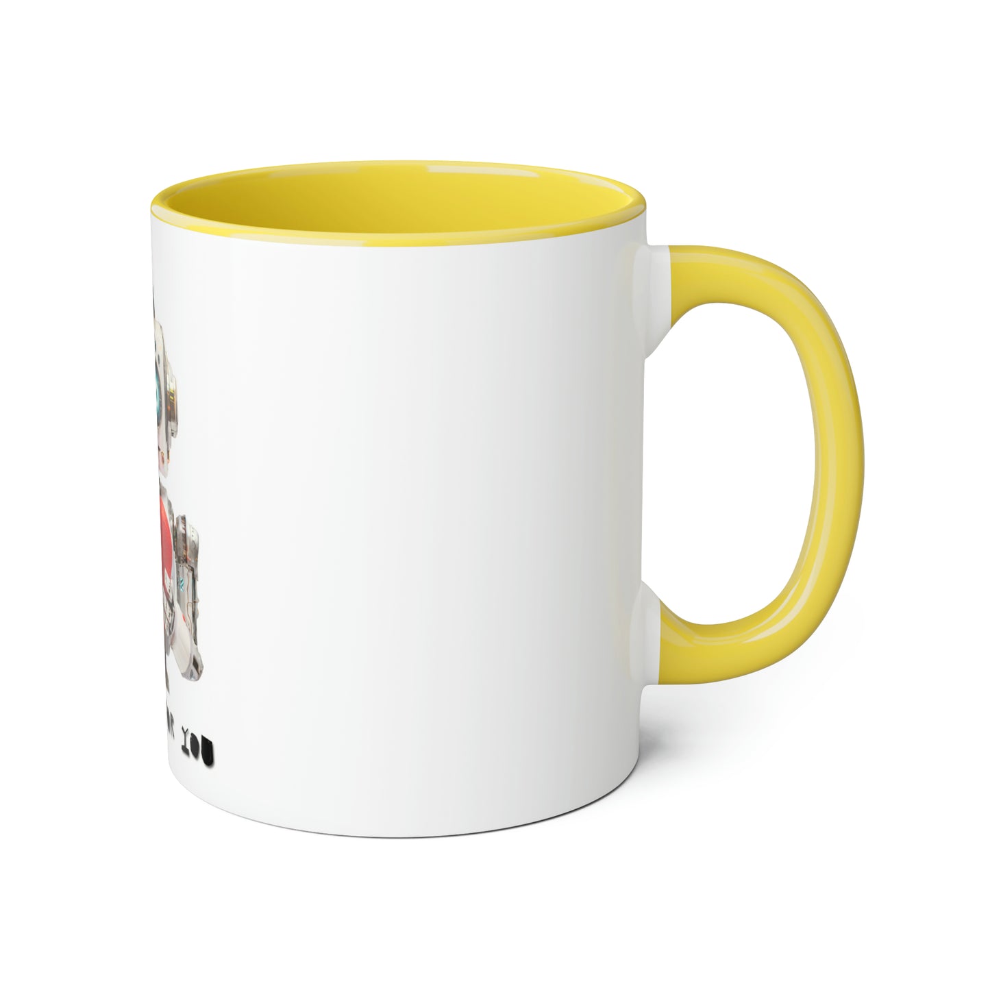 I made It For You Cute Robot Accent Mug